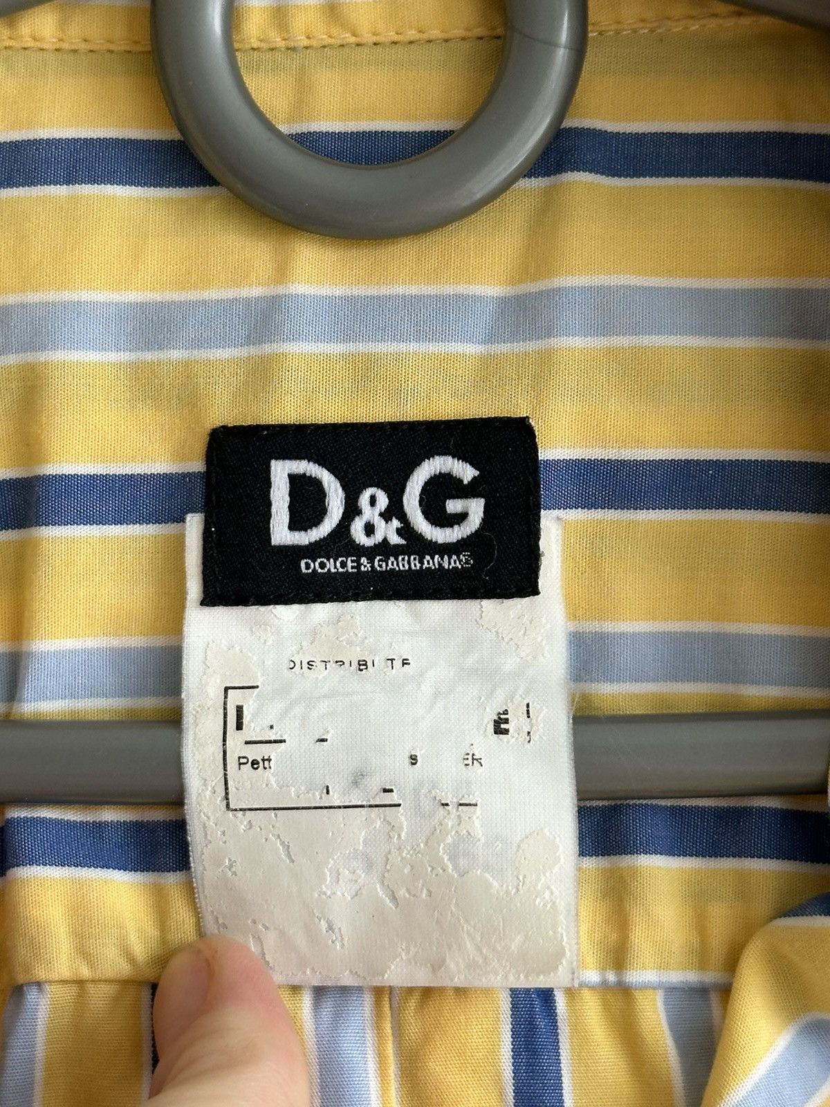 Dolce & Gabbana Dolce & Gabbana Striped Yellow Long Sleeve Shirt Button Up S Size US S / EU 44-46 / 1 - 8 Thumbnail