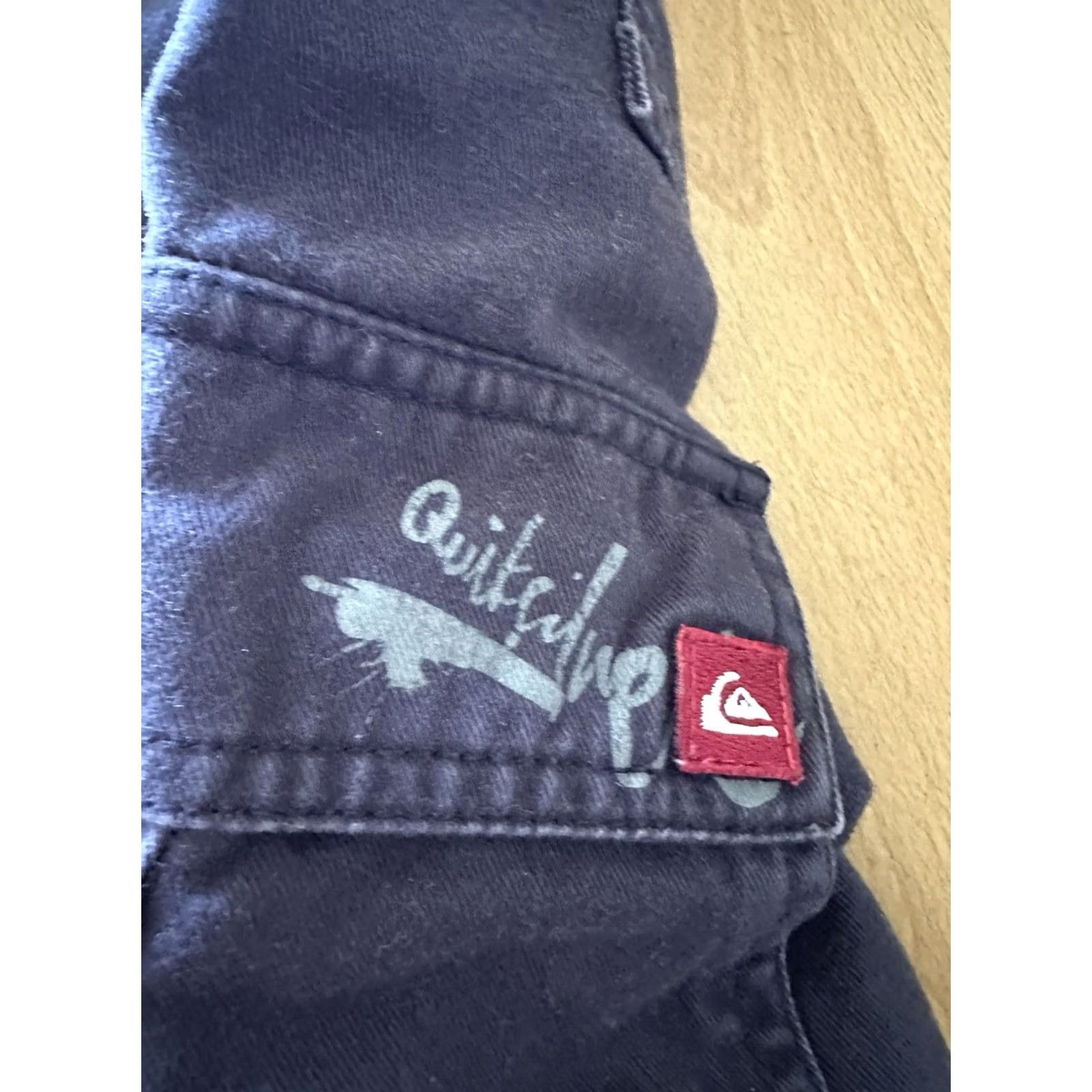 Quiksilver Vintage Quicksilver Shorts Mens 34 Black Baggy Cargo Button Snap Pockets 90s Y2K Size US 34 / EU 50 - 3 Thumbnail