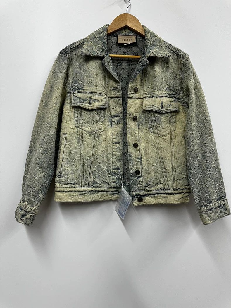 Gucci Gucci Monogram Denim Jacket - dmc Size US M / EU 48-50 / 2 - 1 Thumbnail
