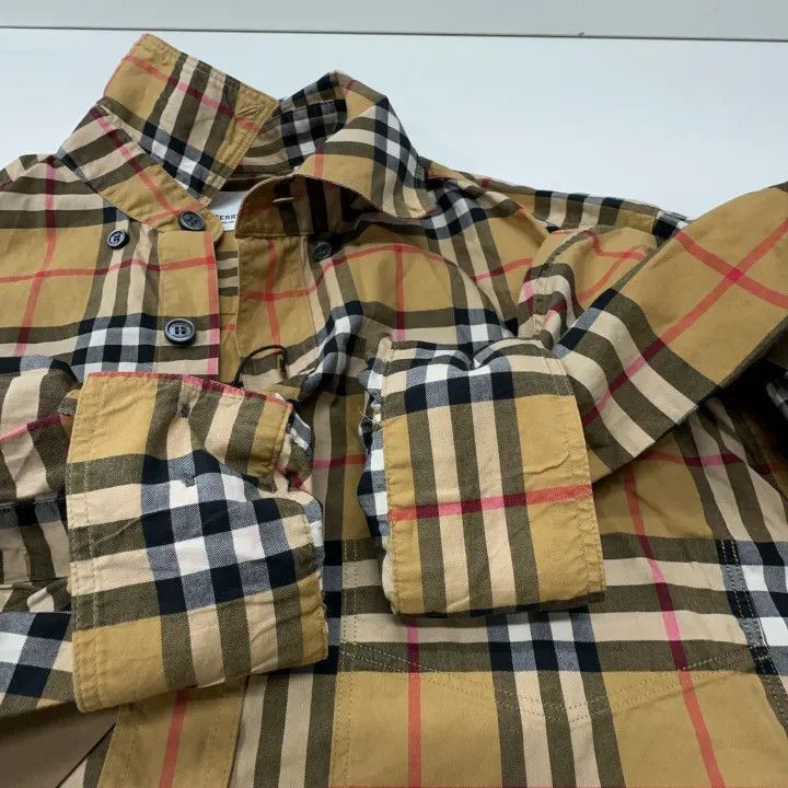 Burberry Burberry Burberry Vintage Plaid Long Sleeve Shirt-2507 Size US S / EU 44-46 / 1 - 7 Thumbnail