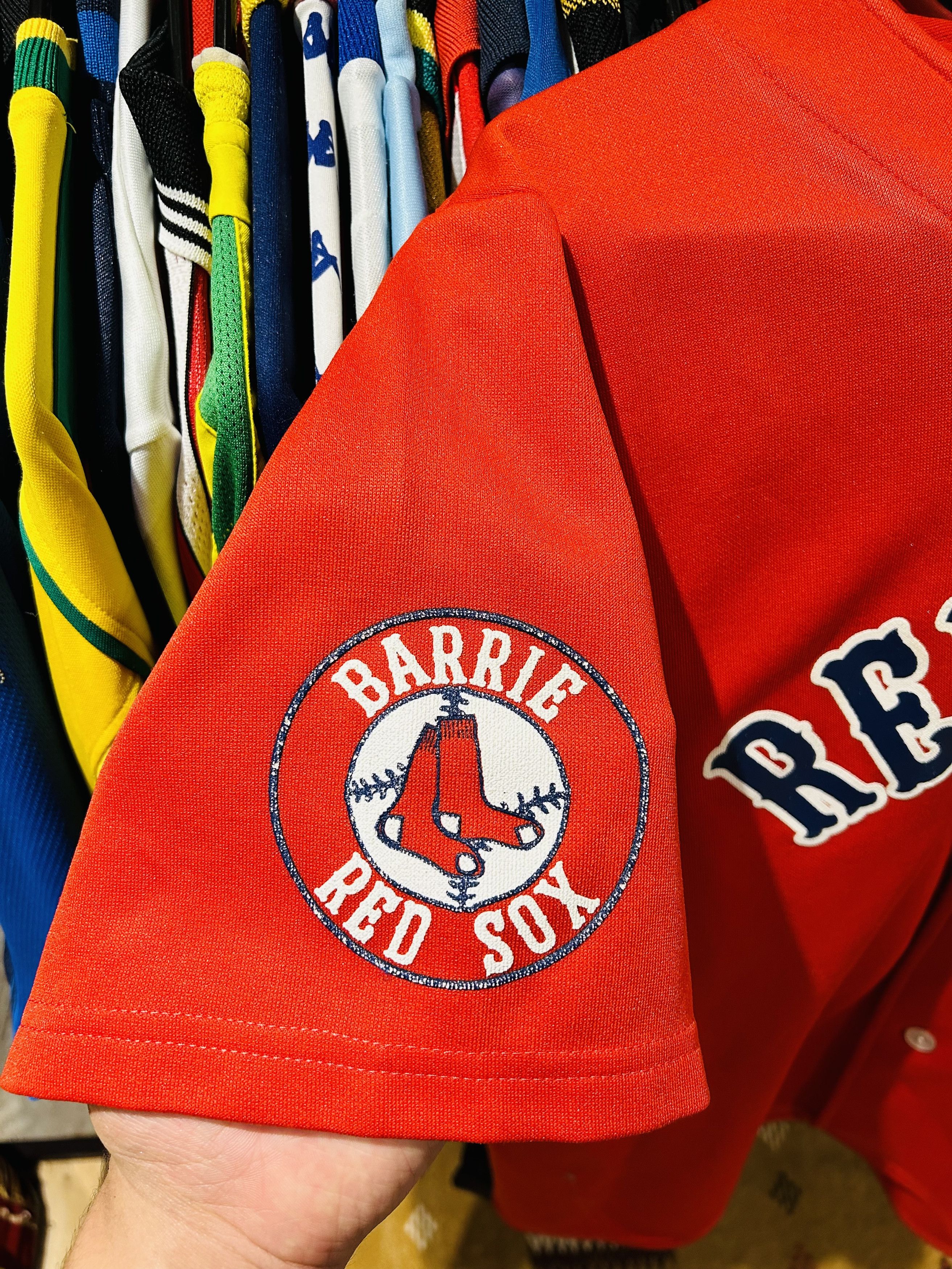 Vintage 1990s Saxon Athletics Barrie Red Sox Baseball Jersey Size US M / EU 48-50 / 2 - 4 Thumbnail