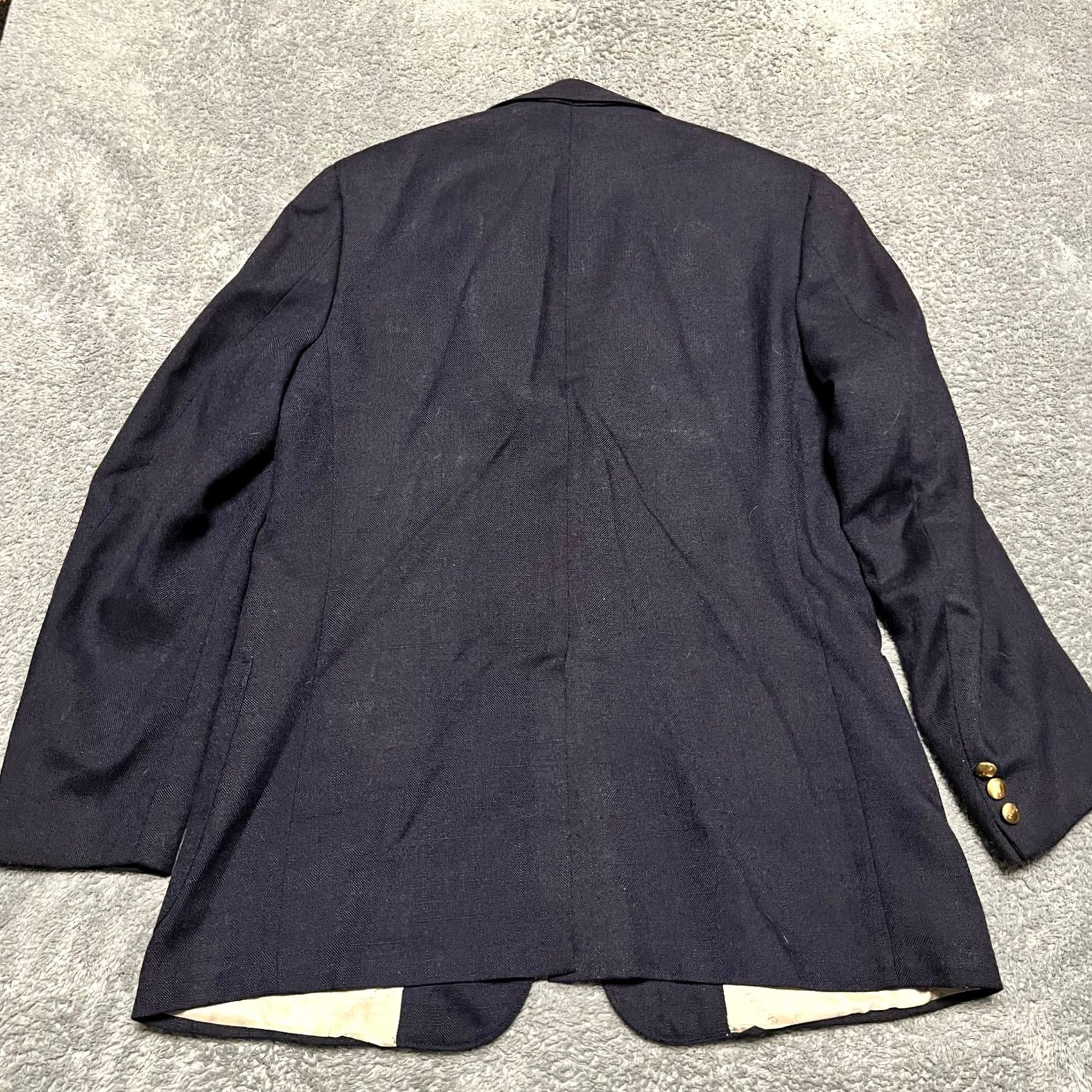 Vintage VINTAGE Le Tigre Blazer Mens 40 Blue Golf Button Sport Jacket 2 Button Coat Mens Blue 40 Regular Jackets Size 40R - 3 Thumbnail