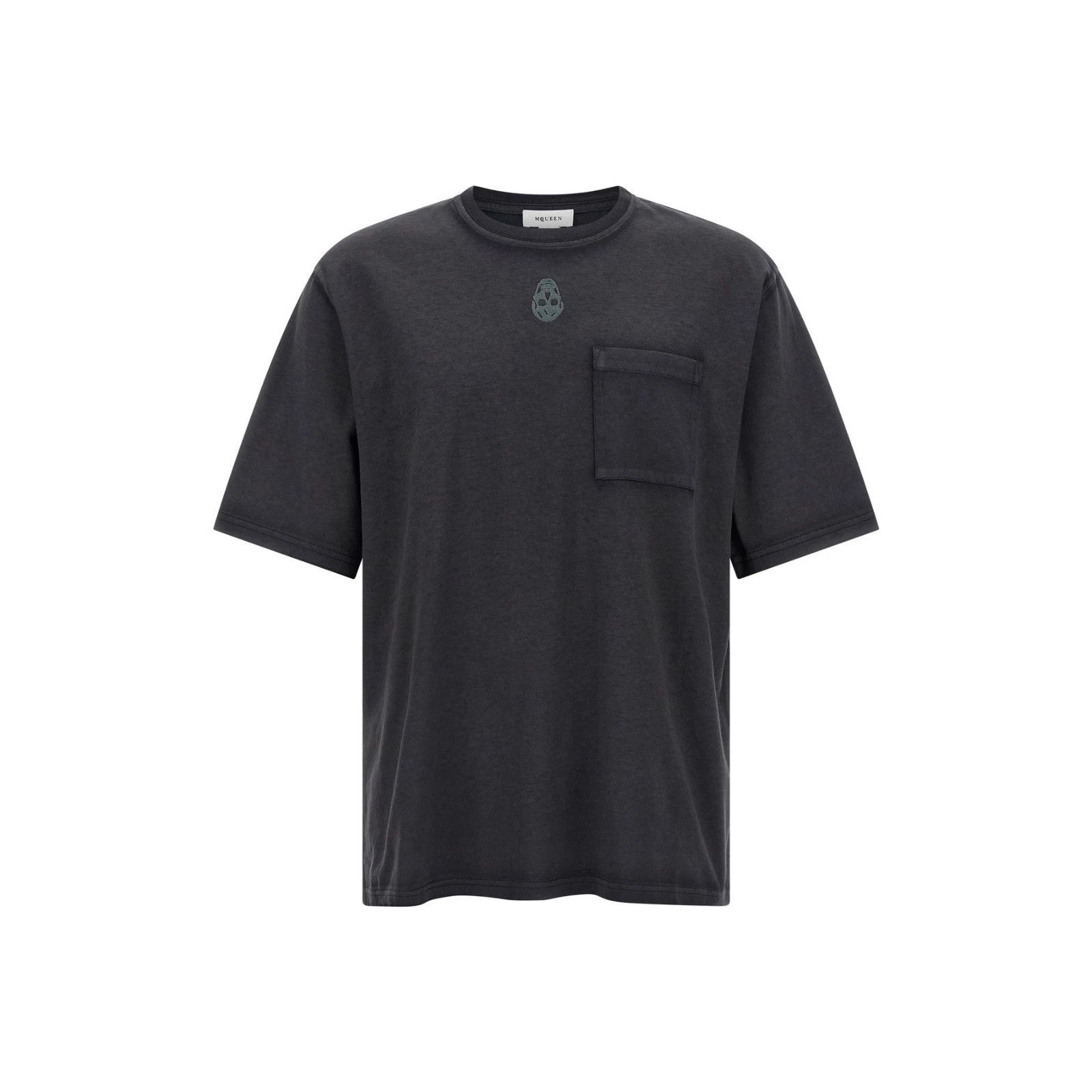 ALEXANDER MCQUEEN Skull Black Cotton T-shirt New & Authentic