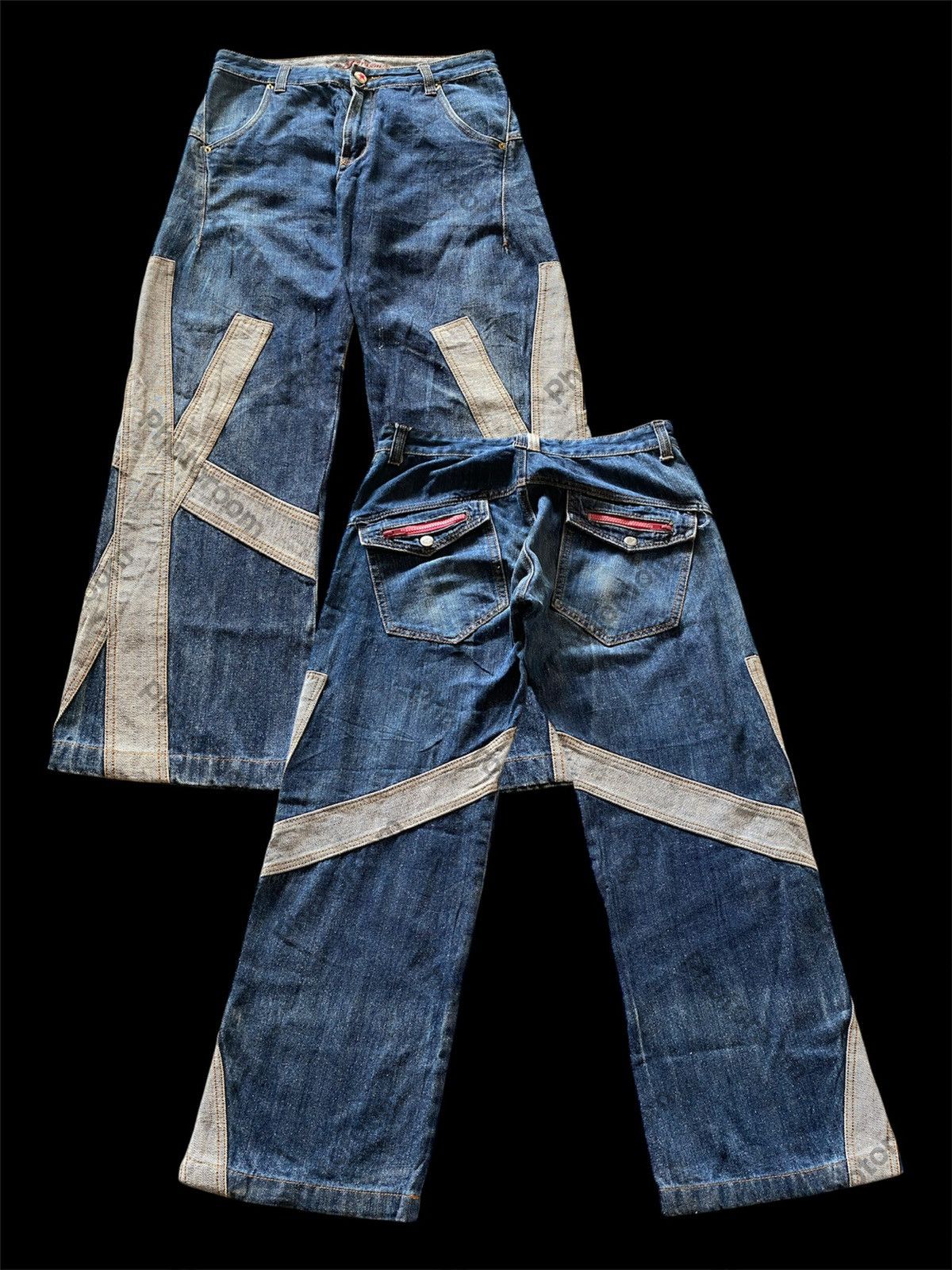 Japanese Brand Baggy Jeans Japanese Fo'ism Wide Leg Size US 32 / EU 48 - 1 Thumbnail