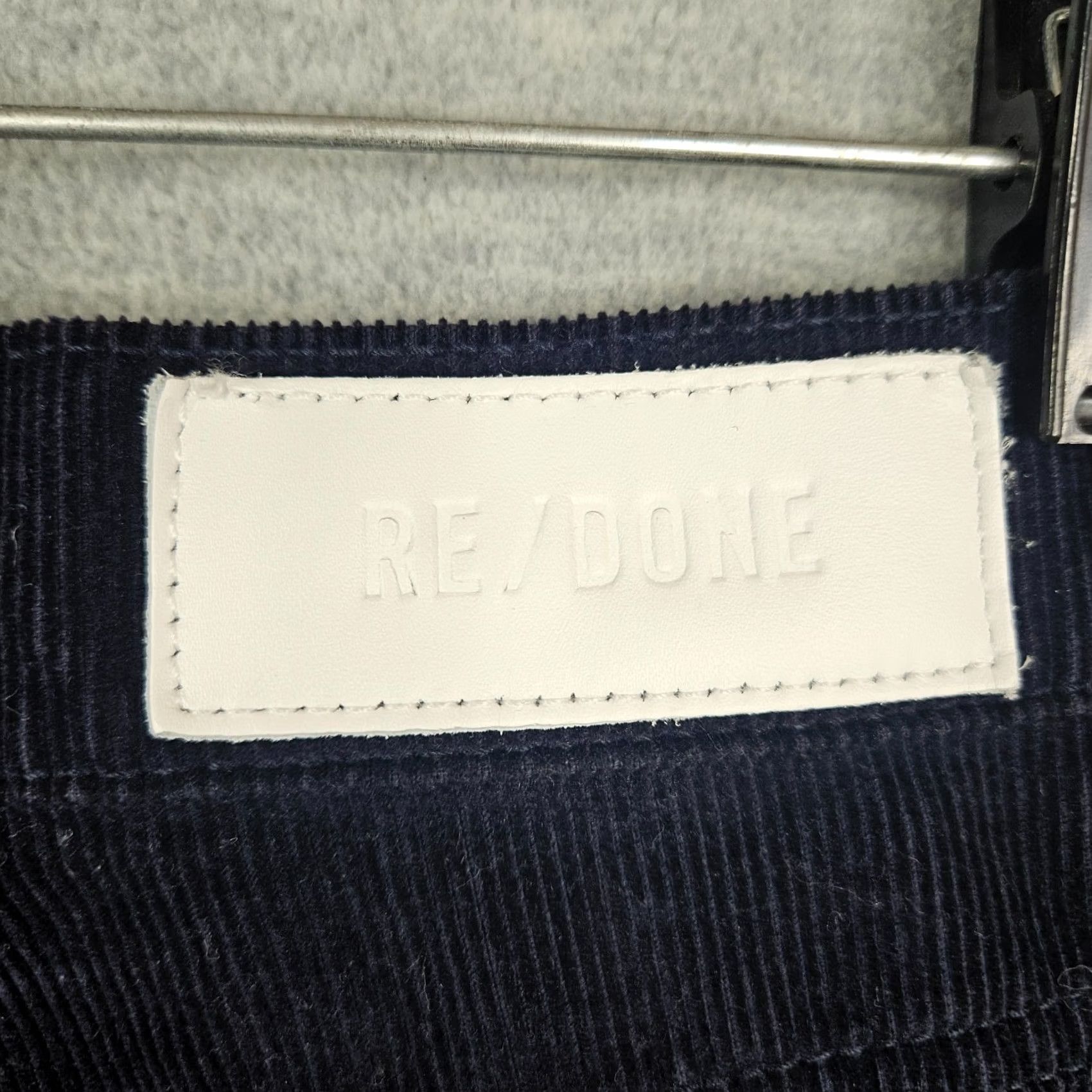 RE/DONE Re/Done Women's Corduroy Straight Leg Casual Pant Size 31 Blue Deep Navy Corduroy Jeans Pant Regular Rise Men/Women None Size 24" / US 00 / IT 34 - 5 Thumbnail