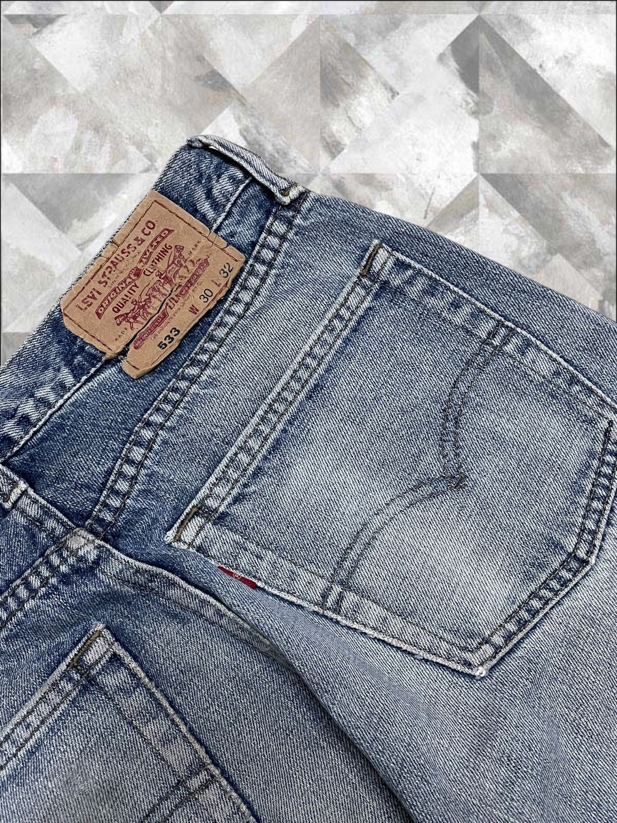 Levi's Vintage Clothing Vintage 1990s Og Levis Designer 533 Distressed Denim Size US 29 - 16 Thumbnail
