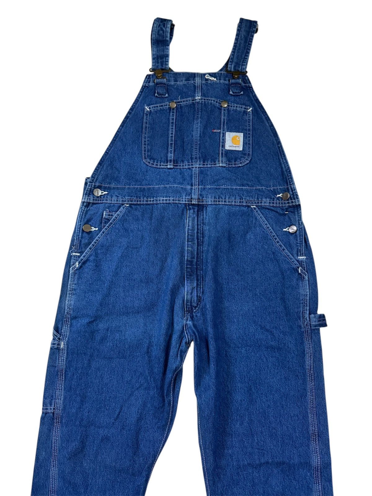 Carhartt Vintage 1990’s Carhartt Denim Bib Overall coverall Size US 36 / EU 52 - 3 Thumbnail