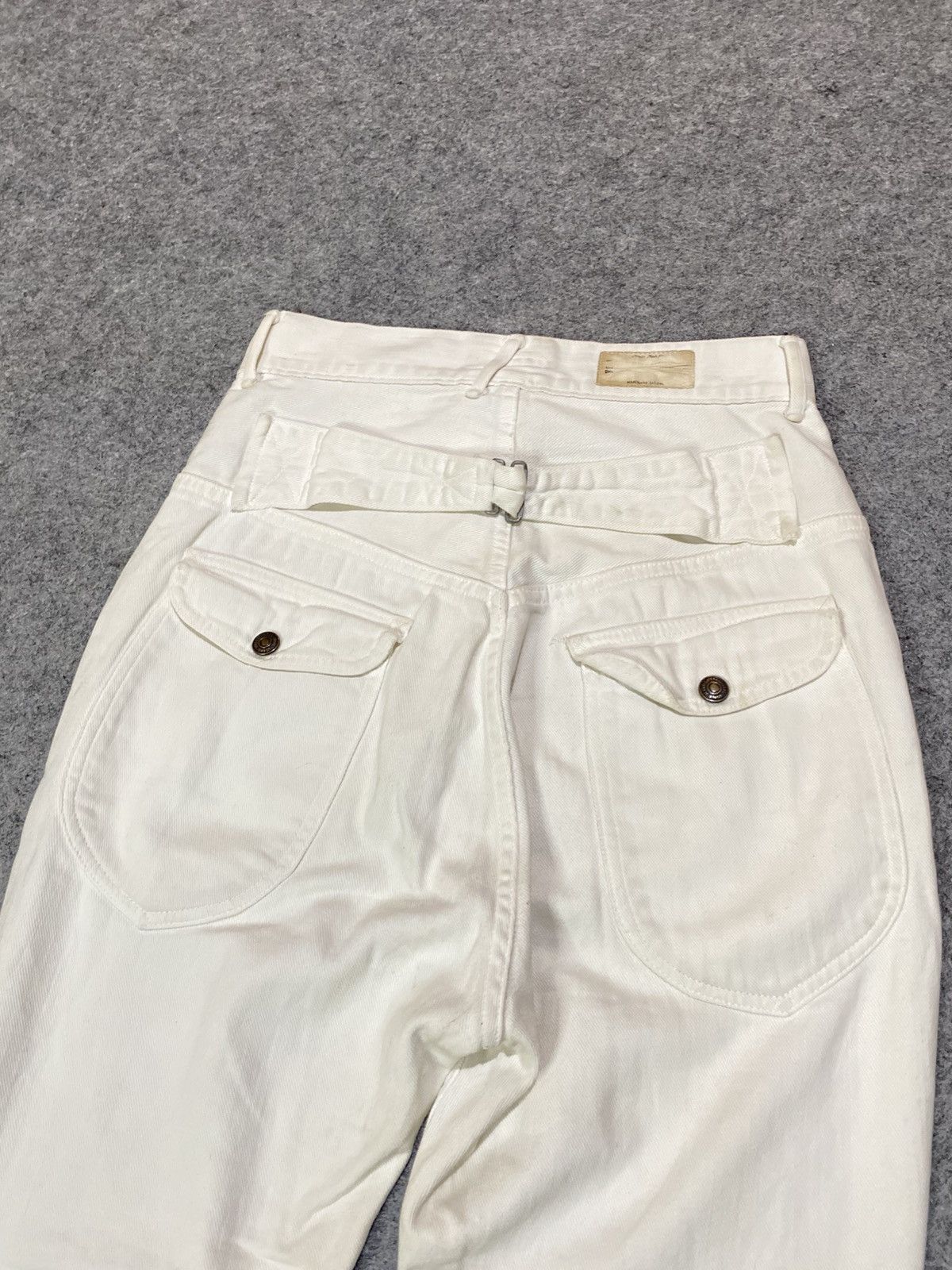 Kapital Kapital Japan White Buckleback Denim Size US 27 - 14 Thumbnail