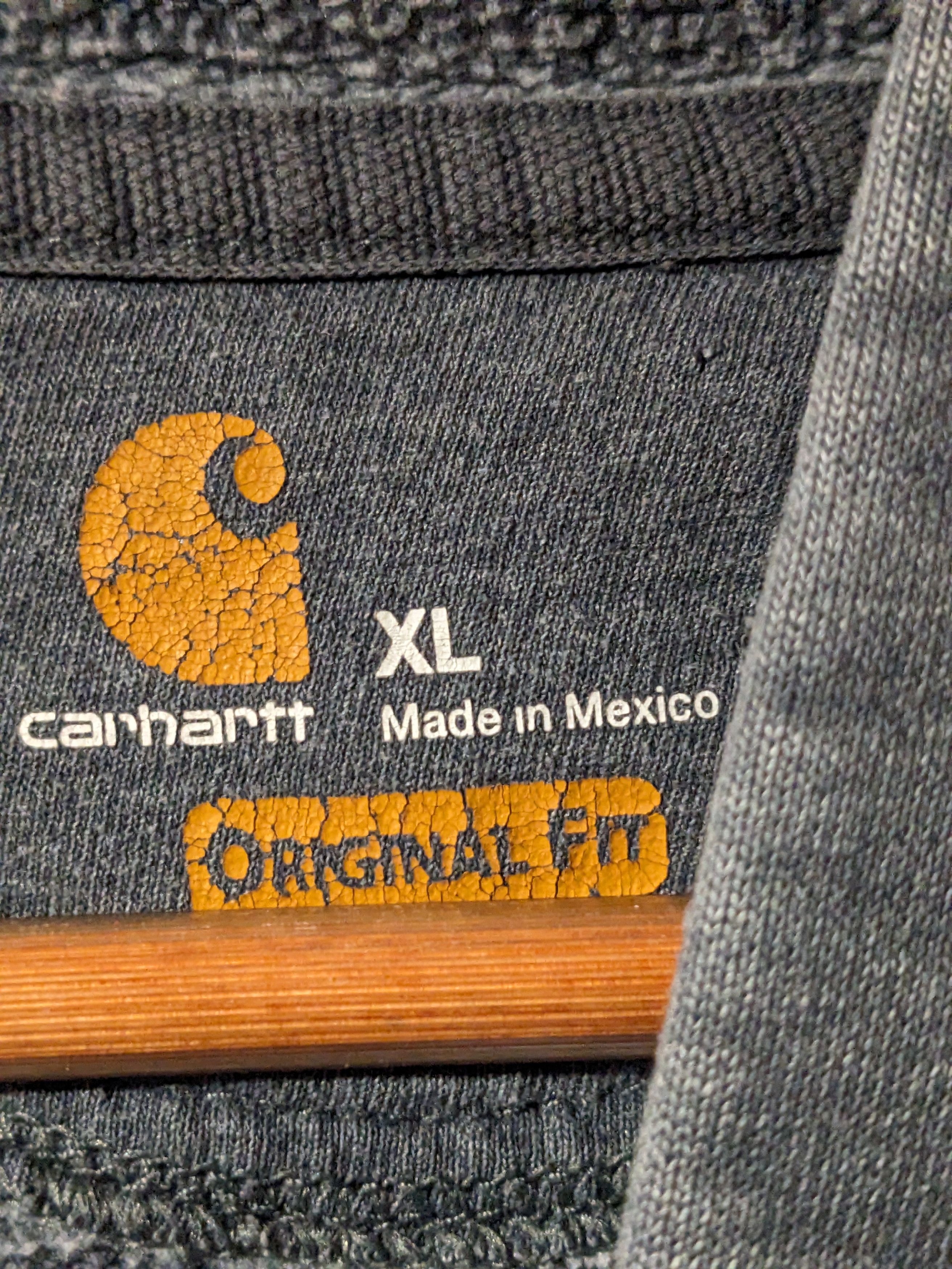 Carhartt × Vintage Carhartt Original Fit Gray X-Large Hoodie Size US XL / EU 56 / 4 - 4 Thumbnail