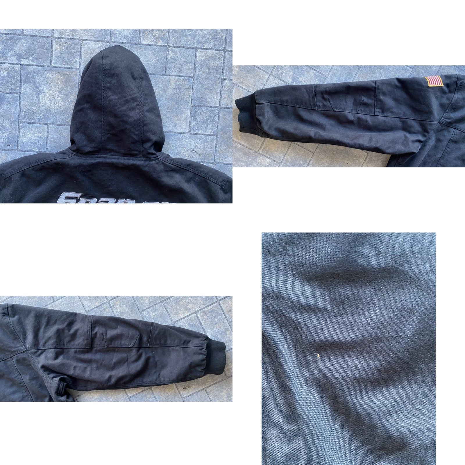 Vintage VINTAGE Snap-on Coat Jacket Black 2XL Men’s Pockets Lined Hooded Cotton Regular Coat Mens Black 2XL Snap-on Coat Jacket with Pockets Lined Hooded Size US XXL / EU 58 / 5 - 11 Thumbnail