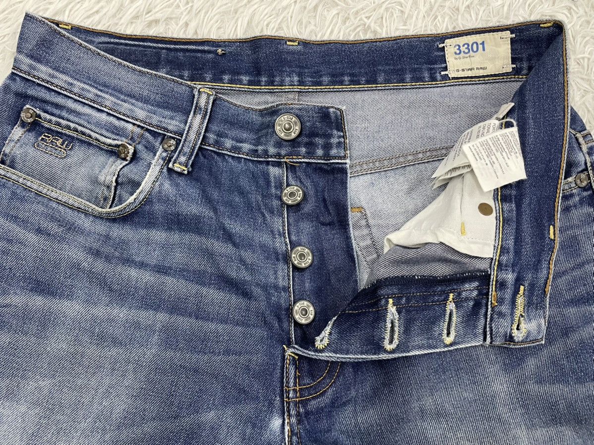 G-Star G Star Raw Denim 3301 Straight Jeans Pant Size US 34 / EU 50 - 14 Thumbnail