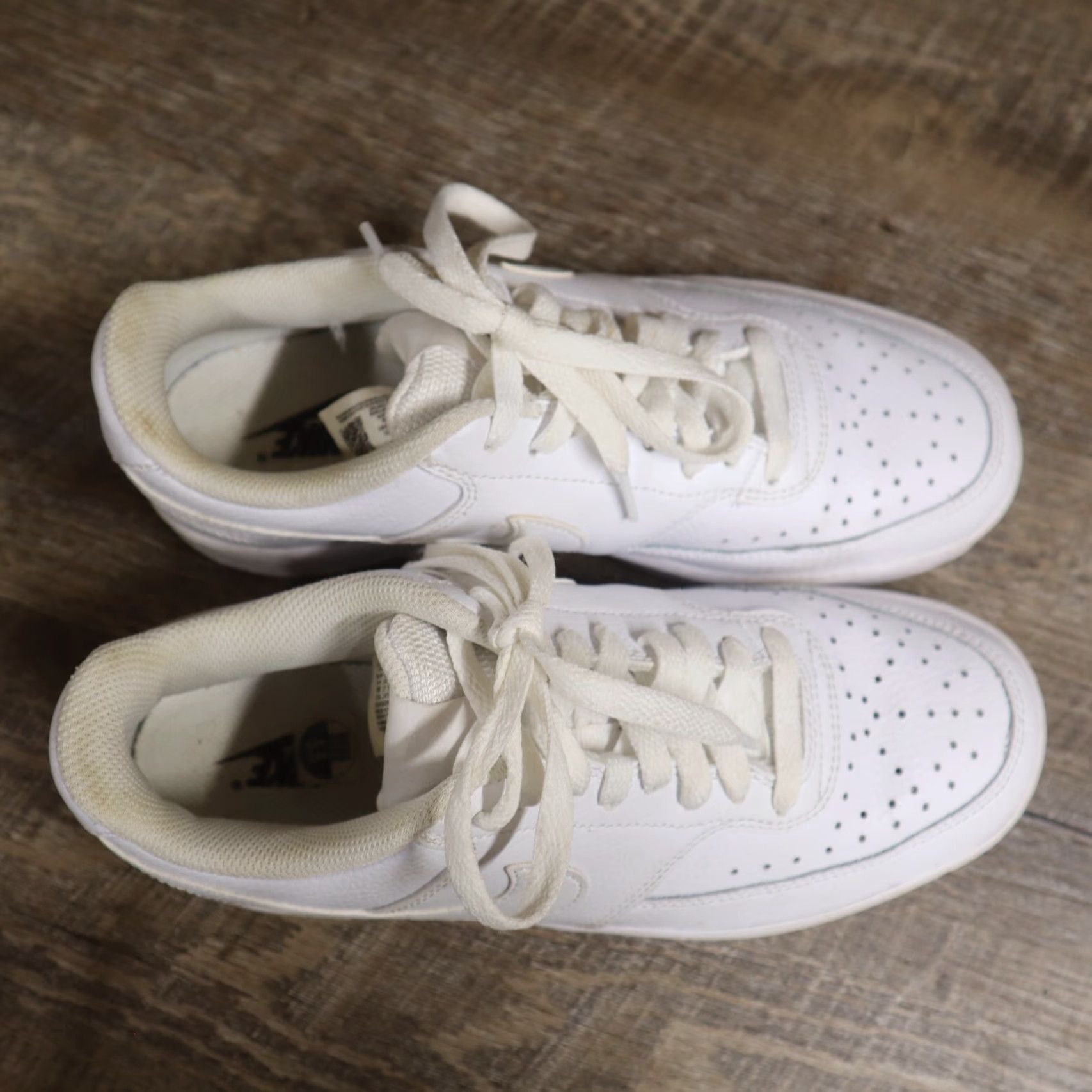 Nike Nike Court Vision LO Basketball Sneakers White CD5463-100 Men’s 6.5 Shoes Leather Synthetic White Nike Court 2020 Mens Shoes Court Vision Basketball Size US 6.5 / EU 39-40 - 5 Thumbnail