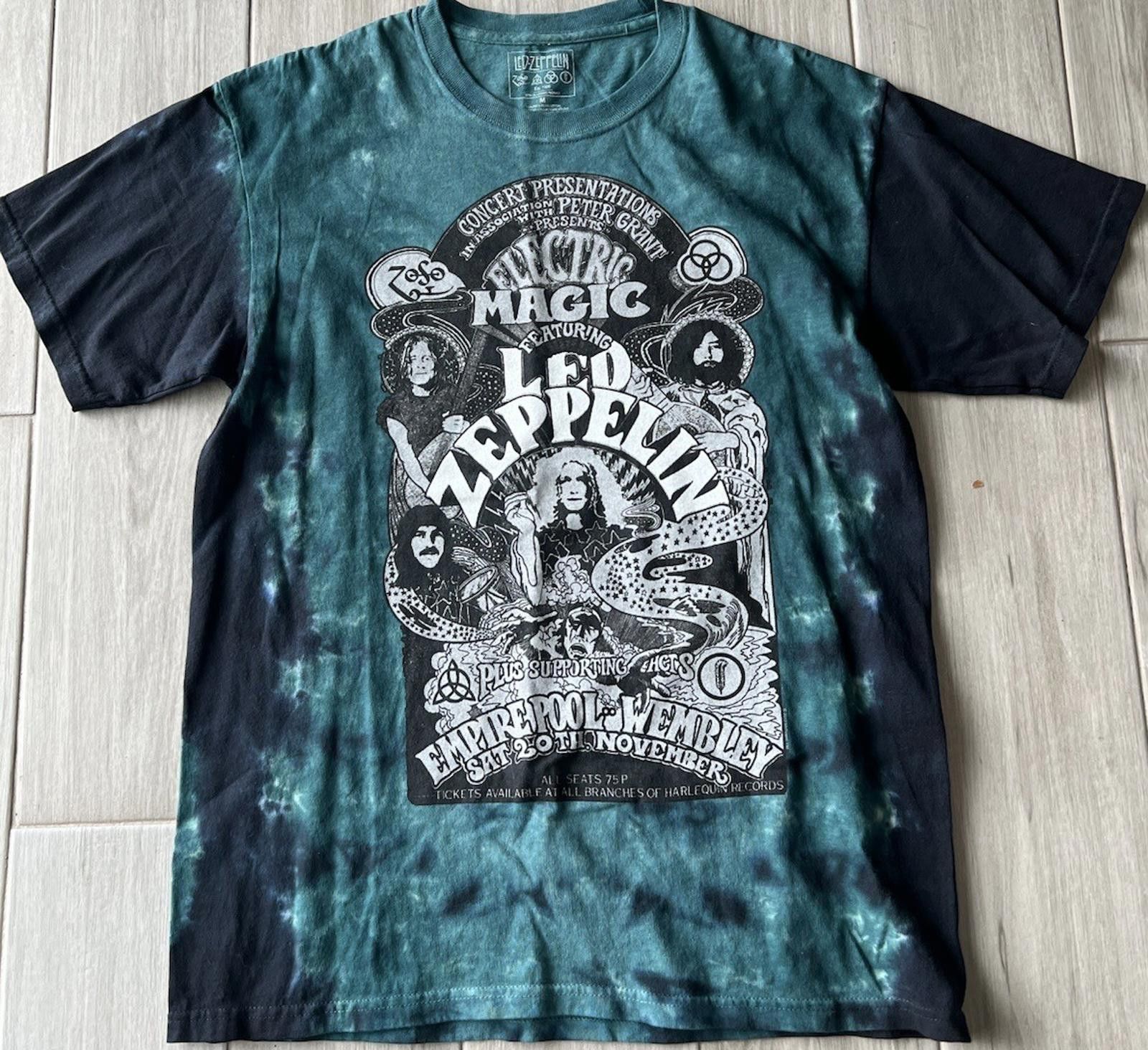 Designer Led Zeppelin Shirt Men Medium Tie Dye Tee NWOT Size ONE SIZE - 1 Thumbnail
