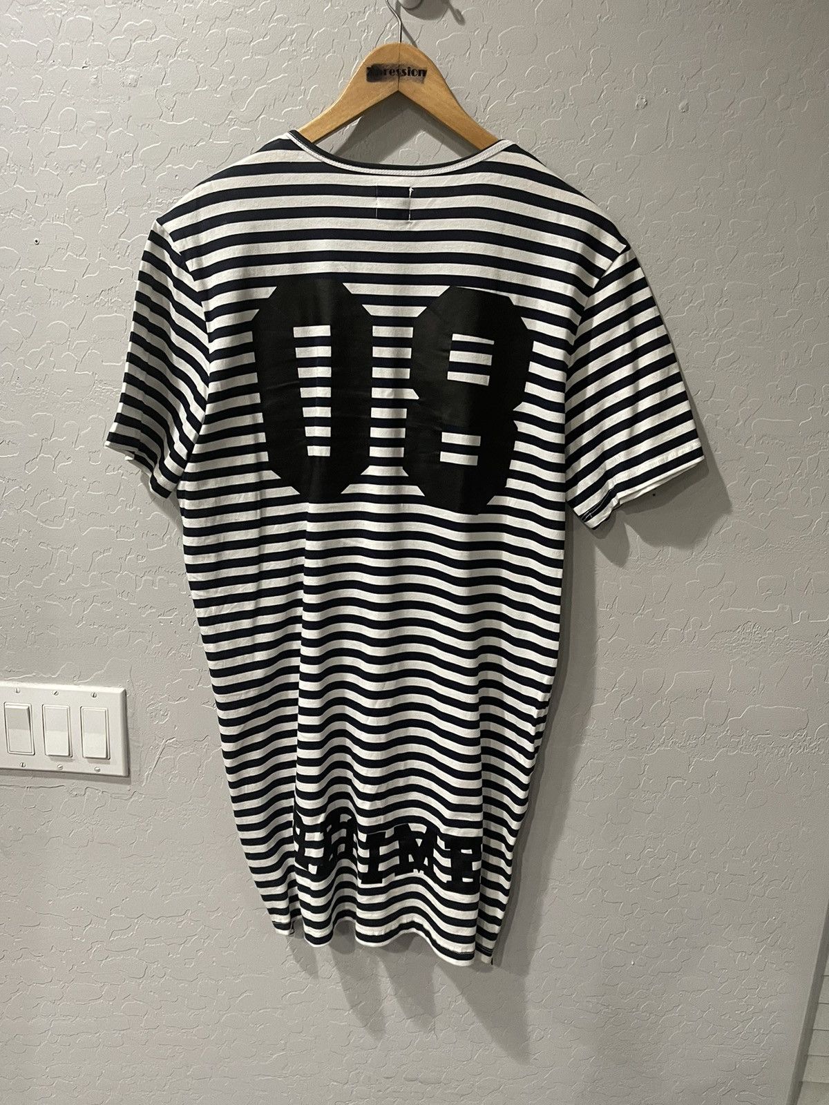 Civil Regime Civil Regime Striped “08” Zip Shirt Size Large Size US L / EU 52-54 / 3 - 4 Thumbnail