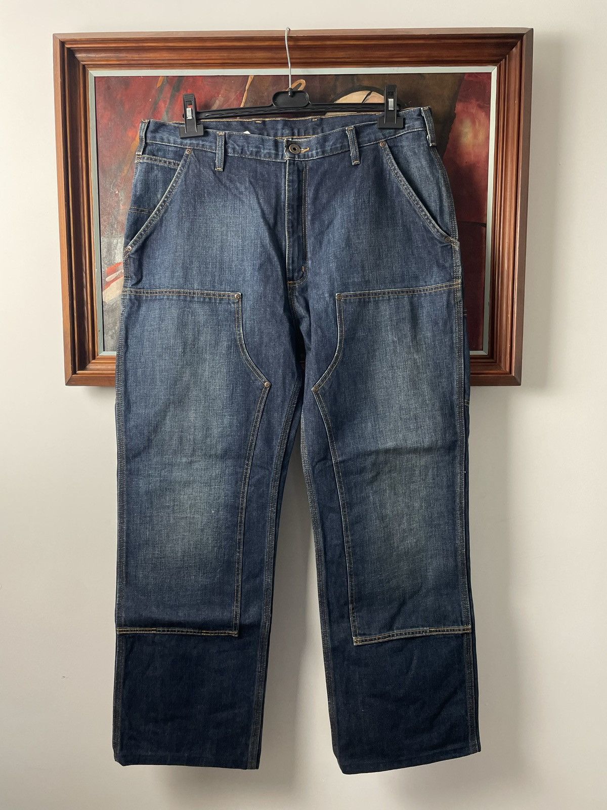 Carhartt Vintage Carhartt Double Knee Denim Skate Pant Baggy Oversize Size US 38 / EU 54 - 1 Thumbnail