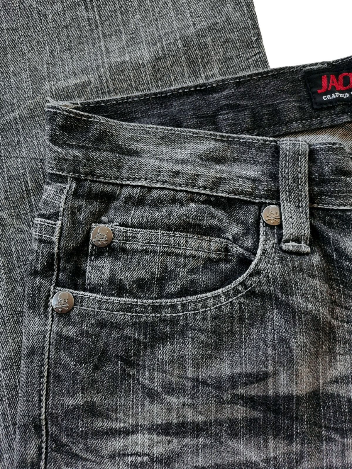 Japanese Brand Jack Serika Skullbones Jeans – Number (N)ine Inspired Size US 31 - 9 Thumbnail