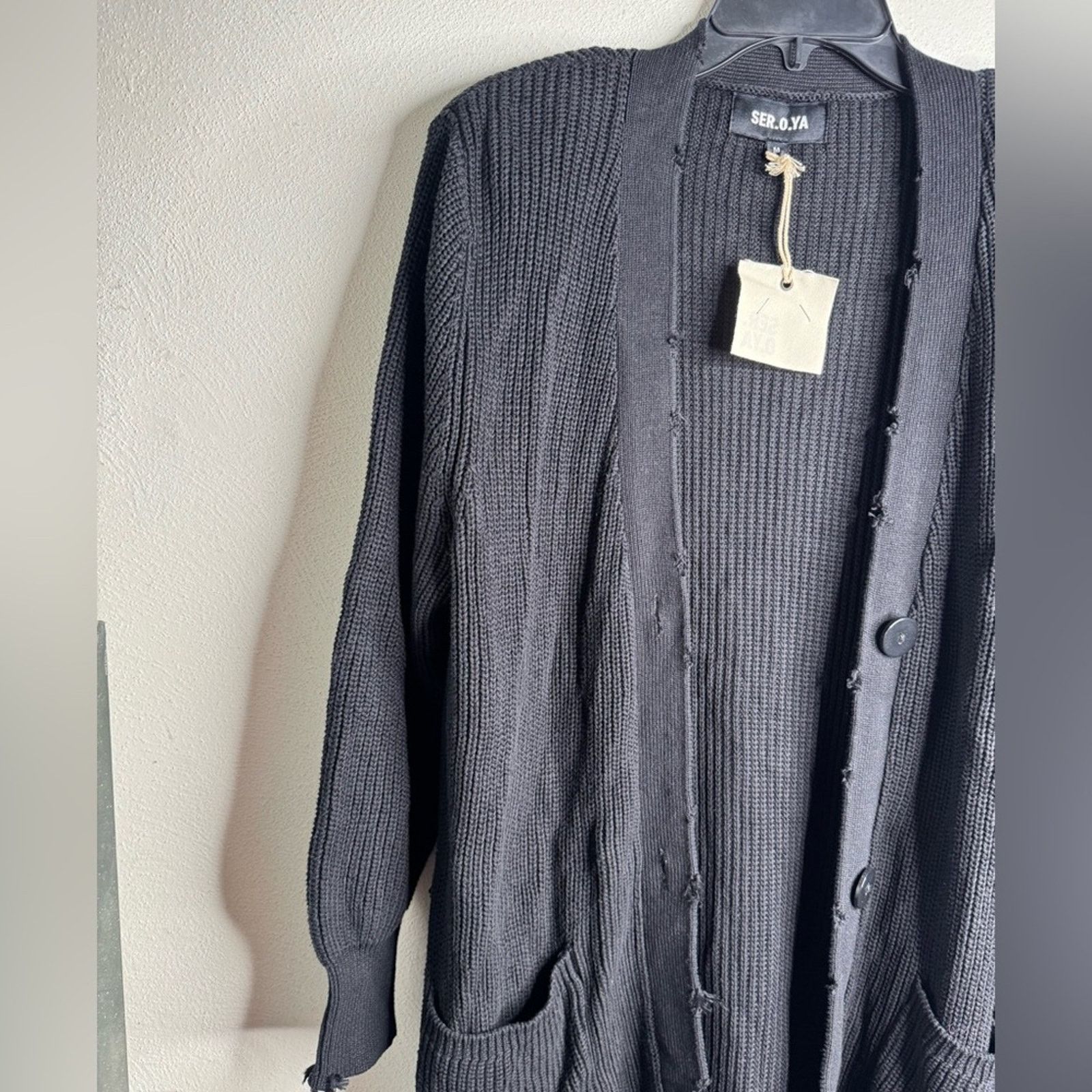 SER.O.YA NWT SER.O.YA Amanda Black Sweater Dress Size M / US 6-8 / IT 42-44 - 5 Thumbnail