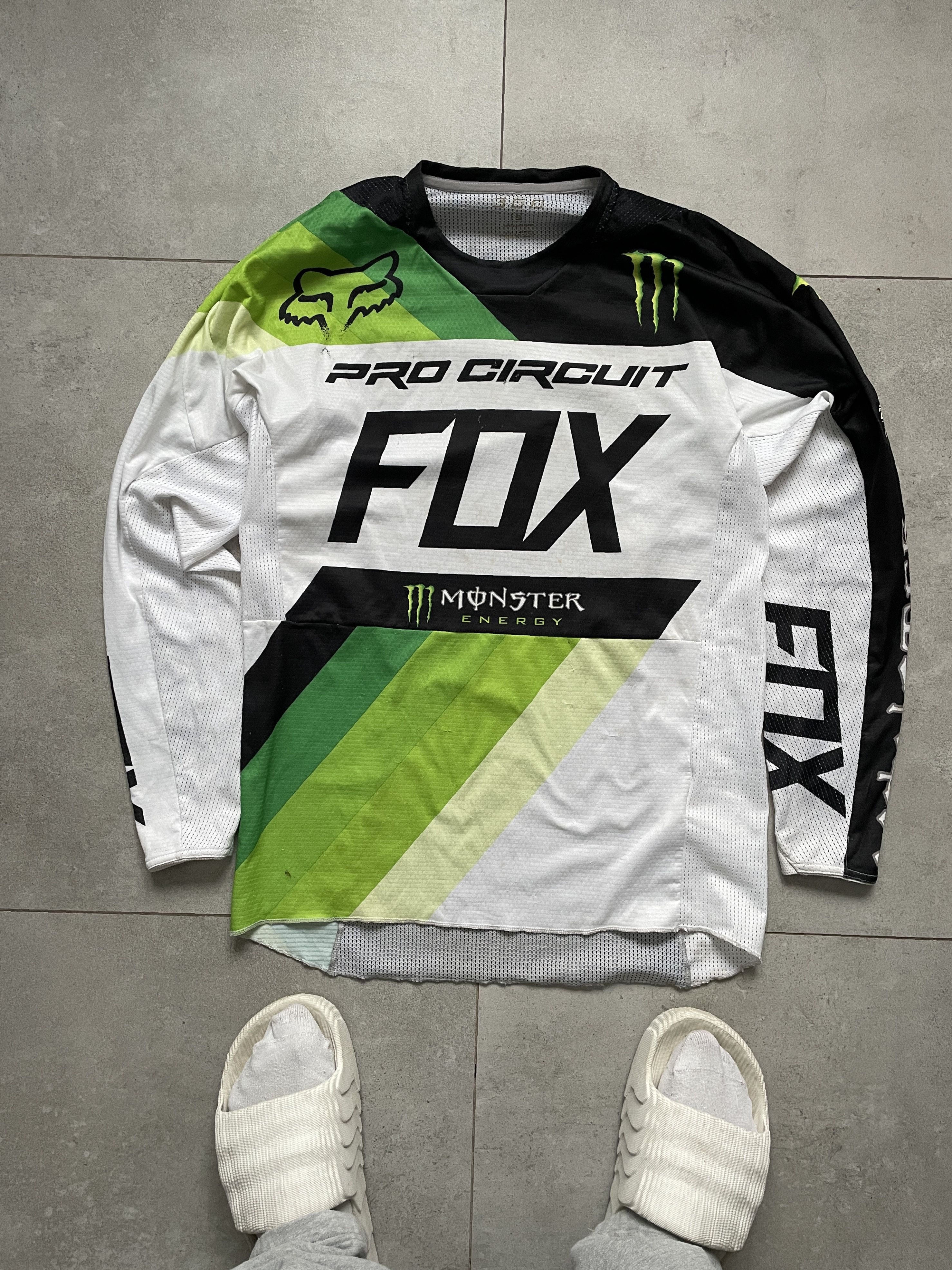 Fox Racing FOX MOTOCROSS GREEN WHITE MONSTER ENERGY LONGSLEEVE JERSEY Size US S / EU 44-46 / 1 - 1 Thumbnail