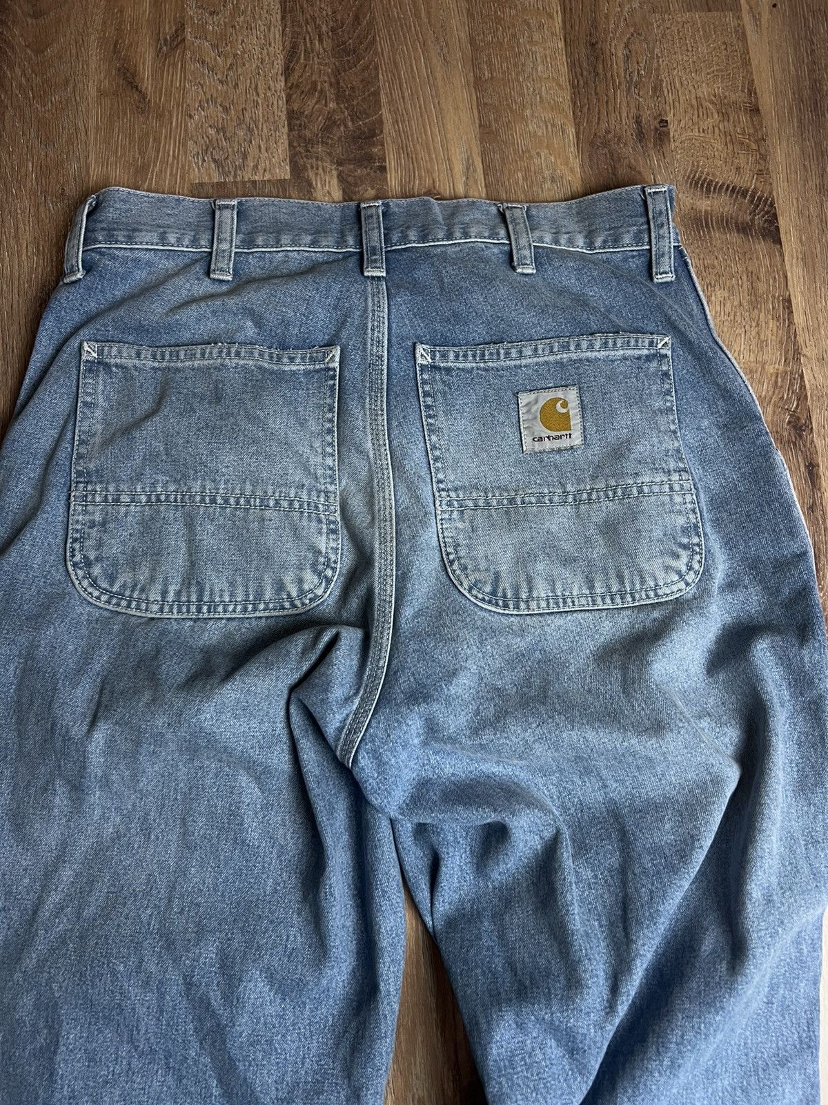 Carhartt × Vintage Crazy Vintage Baggy Y2K Carhartt Blue Jeans Size US 28 / EU 44 - 3 Thumbnail