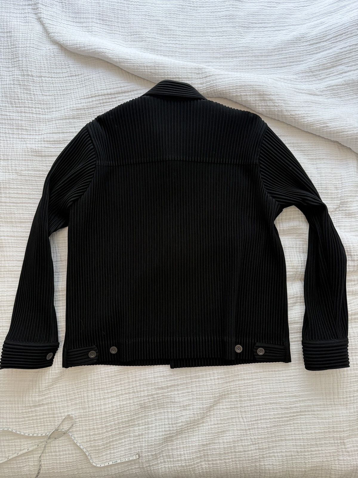 Homme Plisse Issey Miyake Pleated Trucker Jacket Size US L / EU 52-54 / 3 - 2 Thumbnail