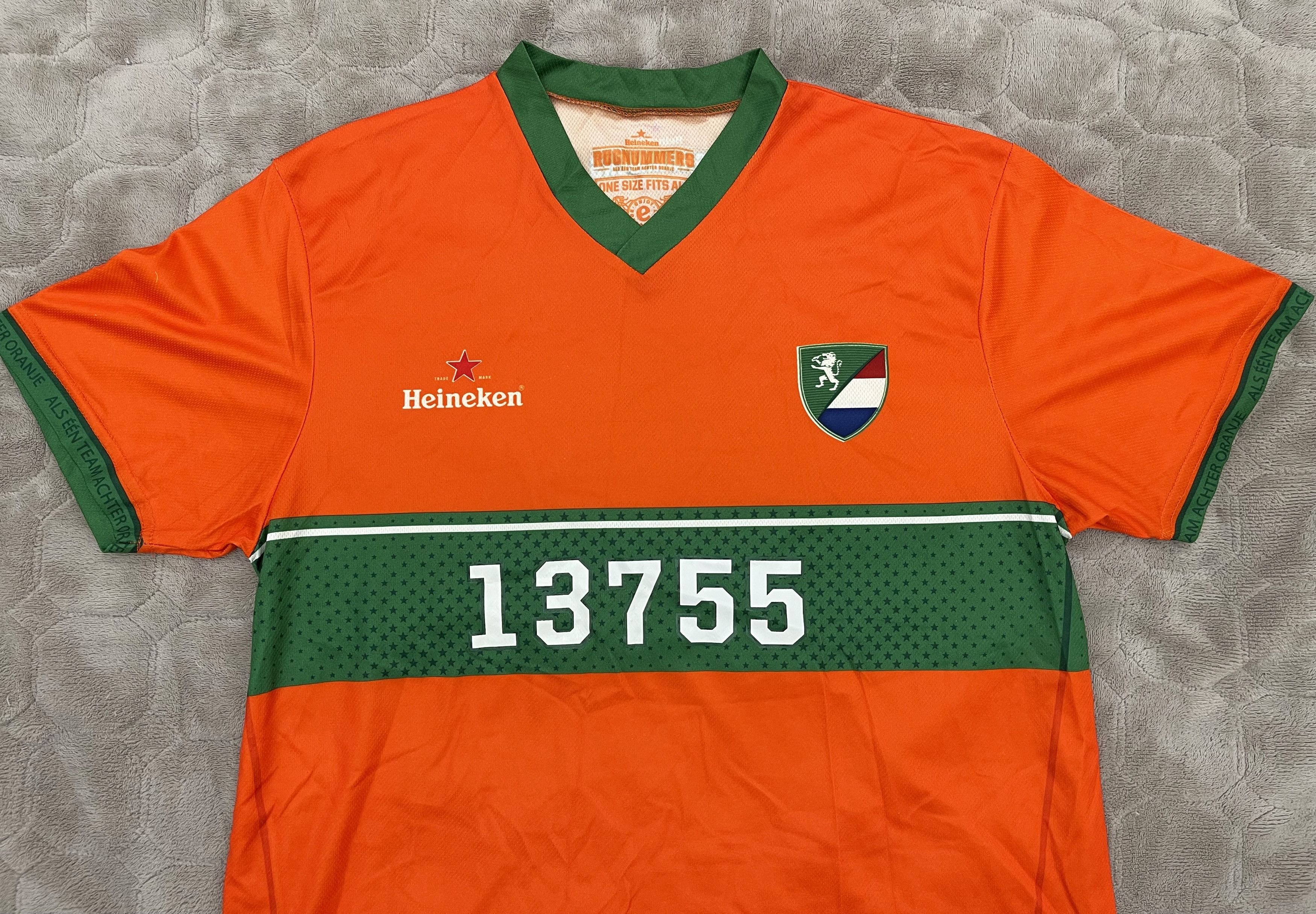 Heineken Heineken Rugnummers Netherlands Running Sport Shirt Jersey Size US L / EU 52-54 / 3 - 2 Thumbnail