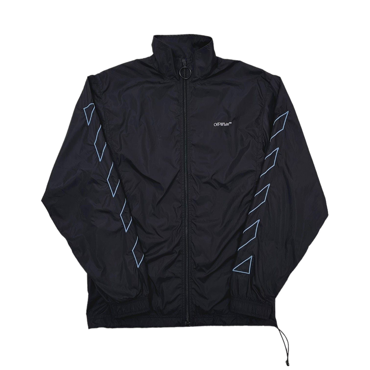 Off-White Diag Nylon Full Zip Jacket Black/Blue Size US S / EU 44-46 / 1 - 1 Thumbnail