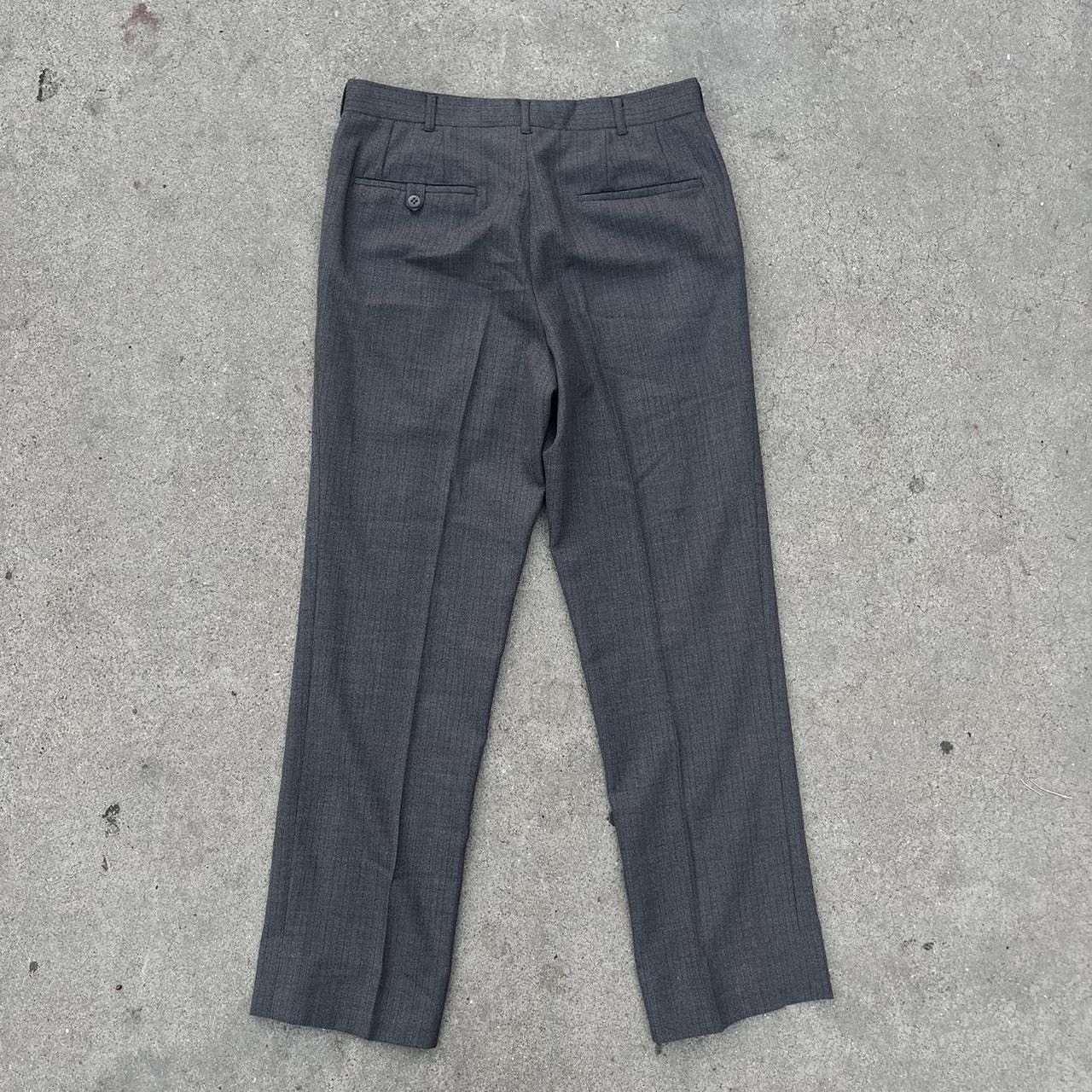 Vintage Vintage 50s 60s dark grey rockabilly pinstriped trousers Size US 32 / EU 48 - 5 Thumbnail