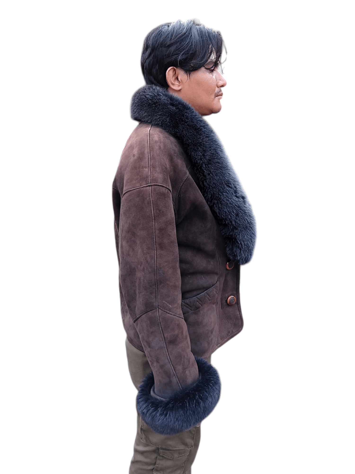 MOBA Sheep skin shearling fur coat jacket
