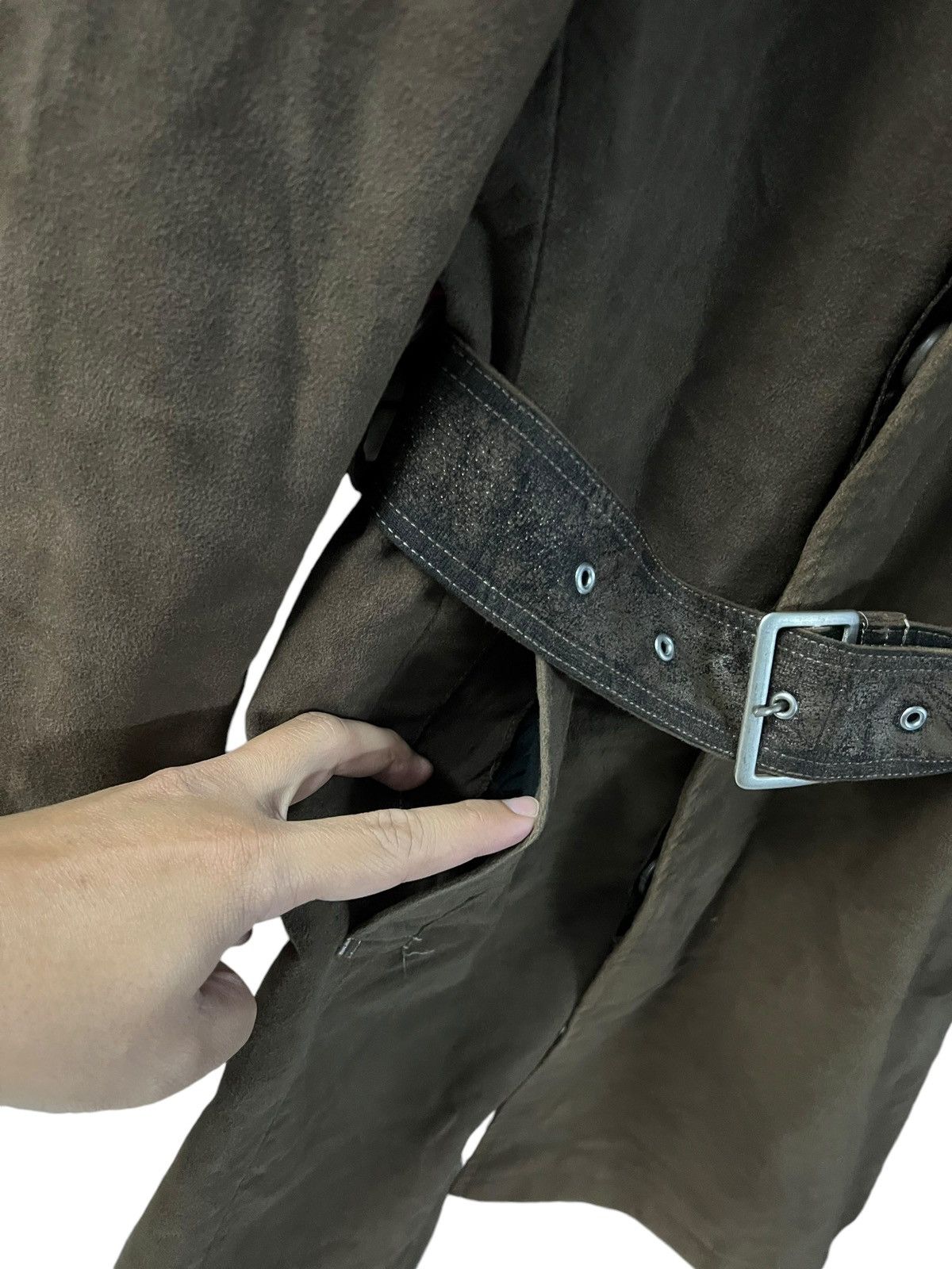 If Six Was Nine × Tornado Mart TORNADO MART MOLESKIN BELTED TRENCH COAT Size US S / EU 44-46 / 1 - 10 Thumbnail