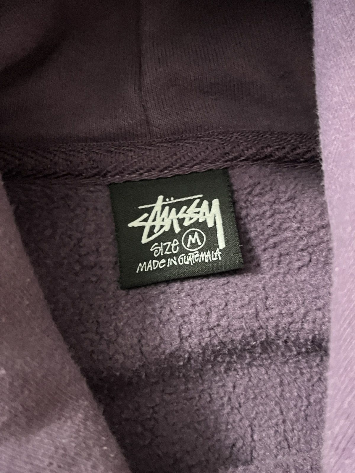 Stussy Stock Box Logo Hoodie Pullover Grape Size US M / EU 48-50 / 2 - 2 Thumbnail