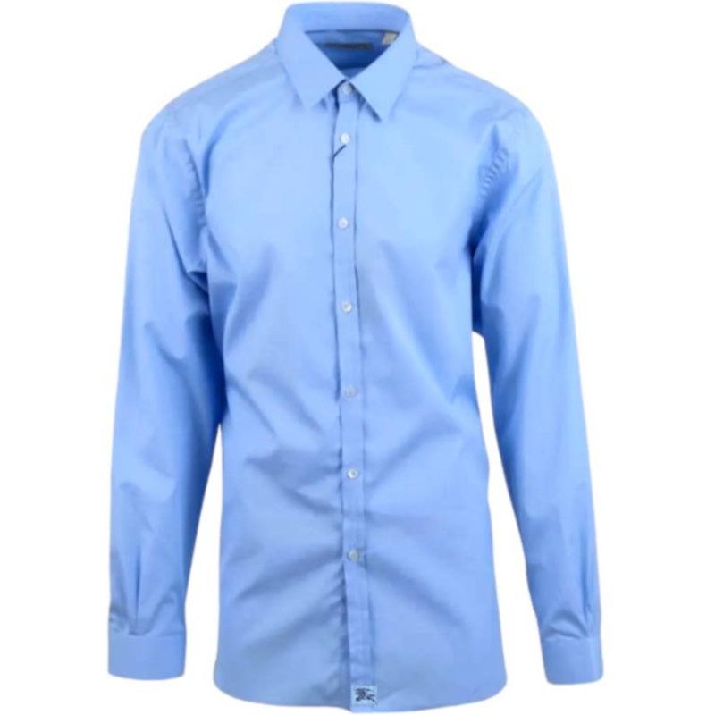 Burberry Burberry Button-Down Dress Blue Shirt | Size L Size US L / EU 52-54 / 3 - 1 Thumbnail