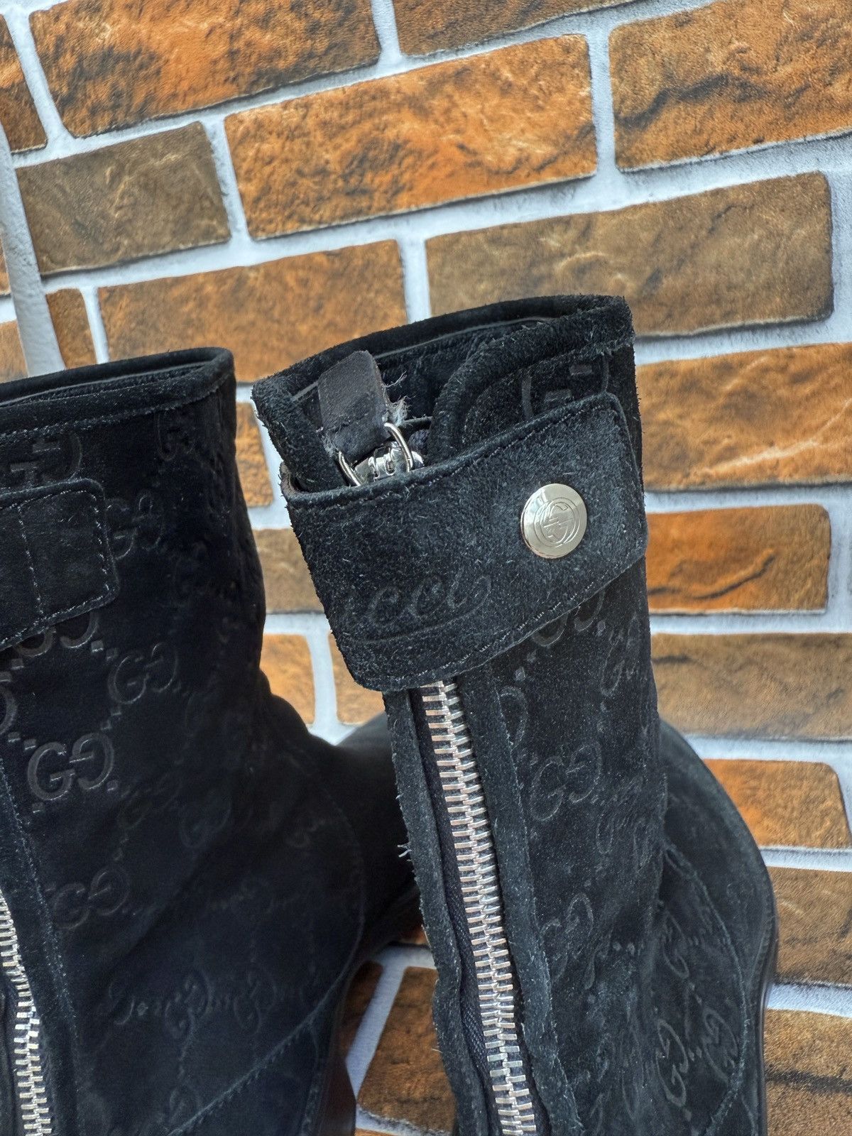 Gucci Suede Gg biker boots Size US 9 / IT 39 - 15 Thumbnail