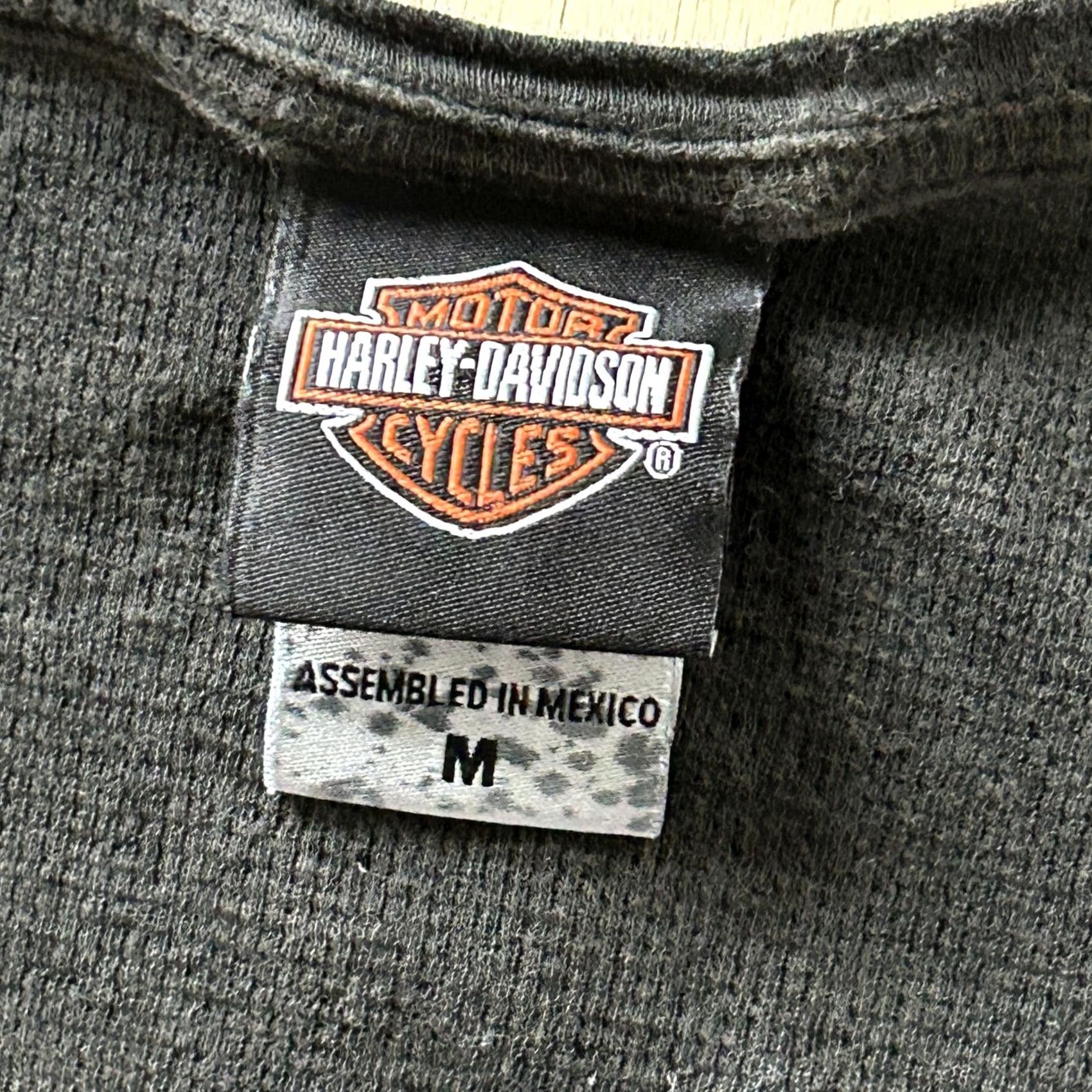 Harley Davidson Harley-Davidson Shirt Womens Medium Orange Black Long Sleeve Ombre Thermal Size M / US 6-8 / IT 42-44 - 3 Thumbnail