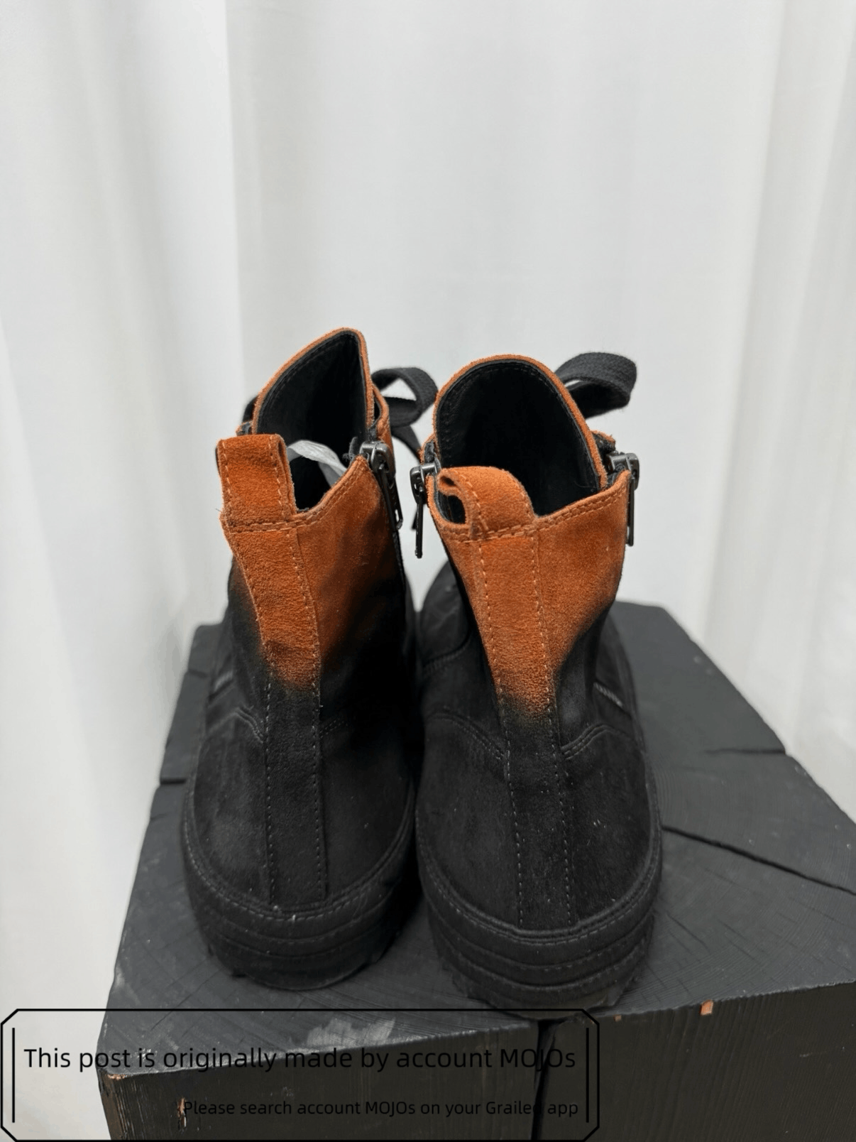 Ann Demeulemeester Sz 41 Ann Demeulemeester Orange Fading Suede Hi-top Size US 8 / EU 41 - 9 Thumbnail