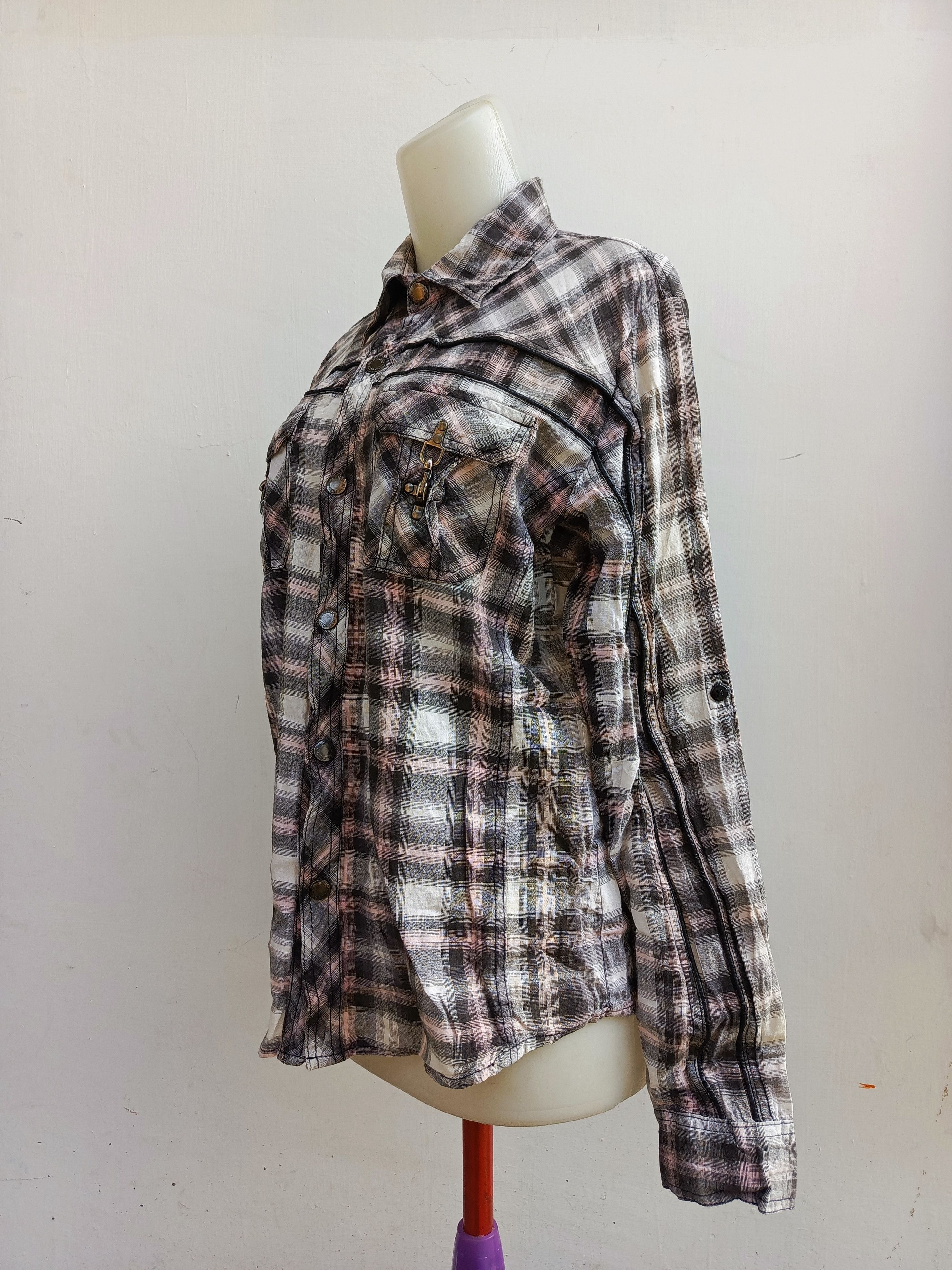 In The Attic In The Attic Homme Grunge Plaid Archive Piece Size L / US 10 / IT 46 - 5 Thumbnail