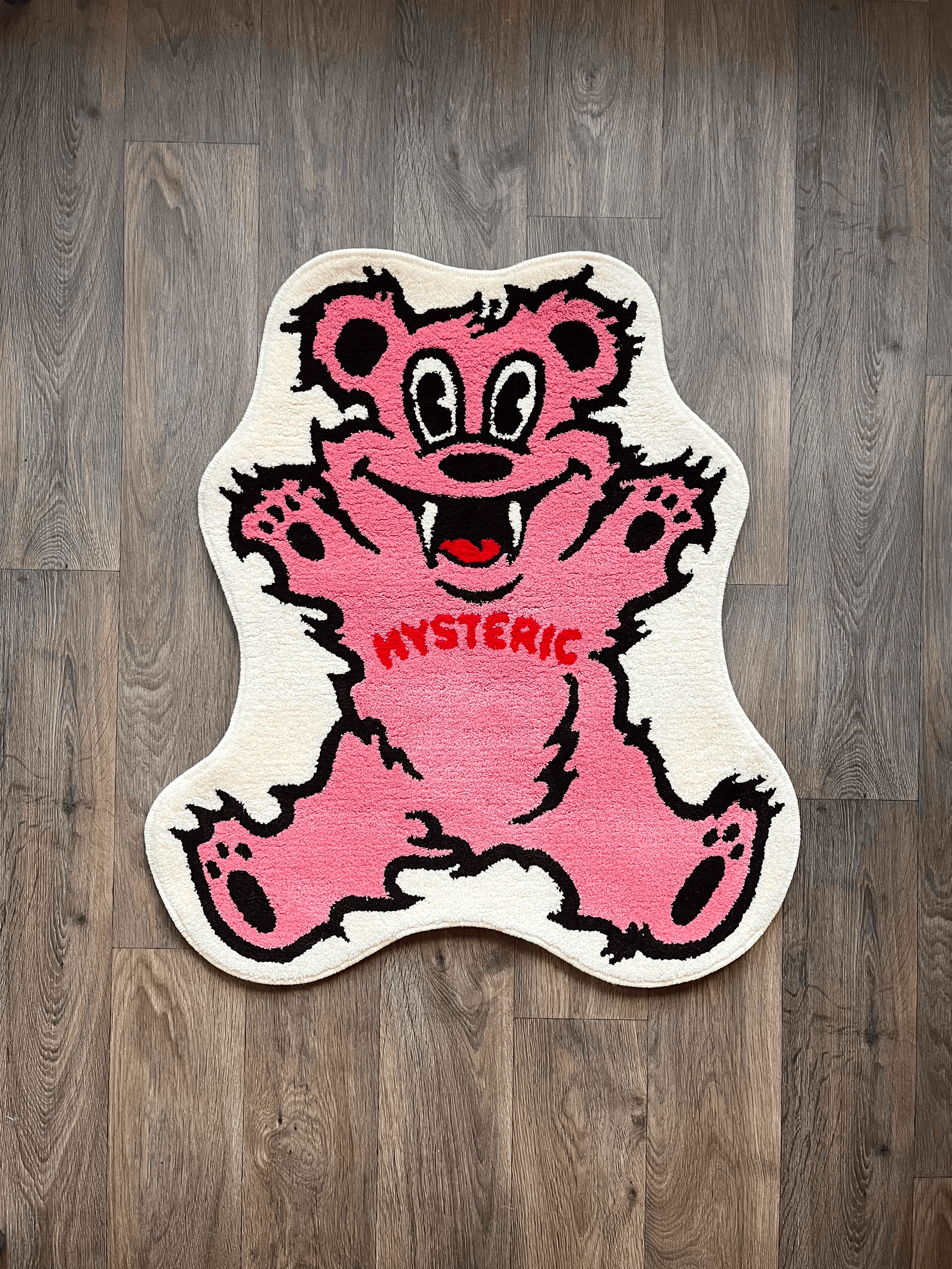Pre-owned Hysteric Glamour Furry Bear Area Rug In Pink