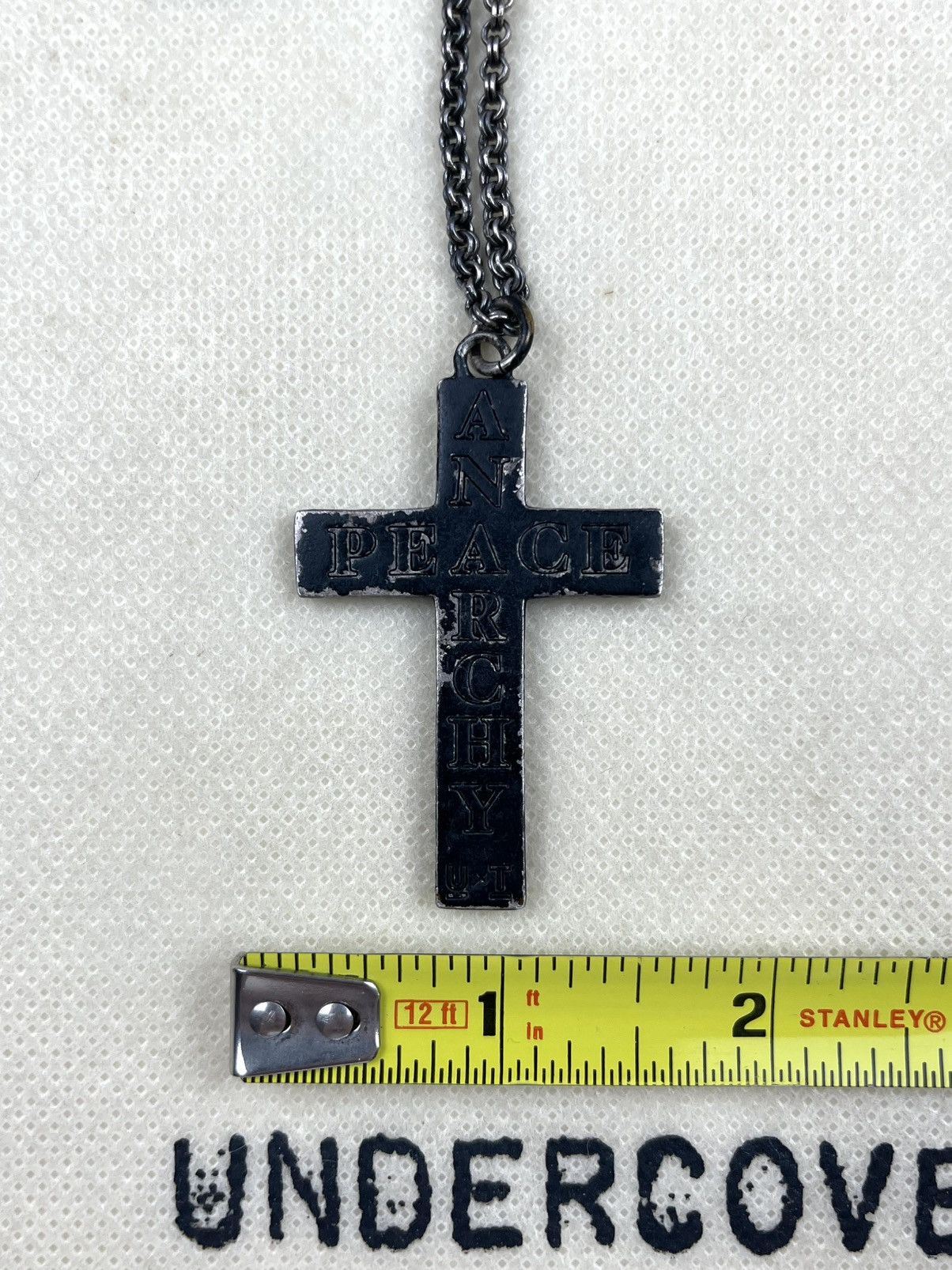 Undercover Undercover x Trash Anarchy & Peace Cross Necklace Pendant Size ONE SIZE - 4 Thumbnail