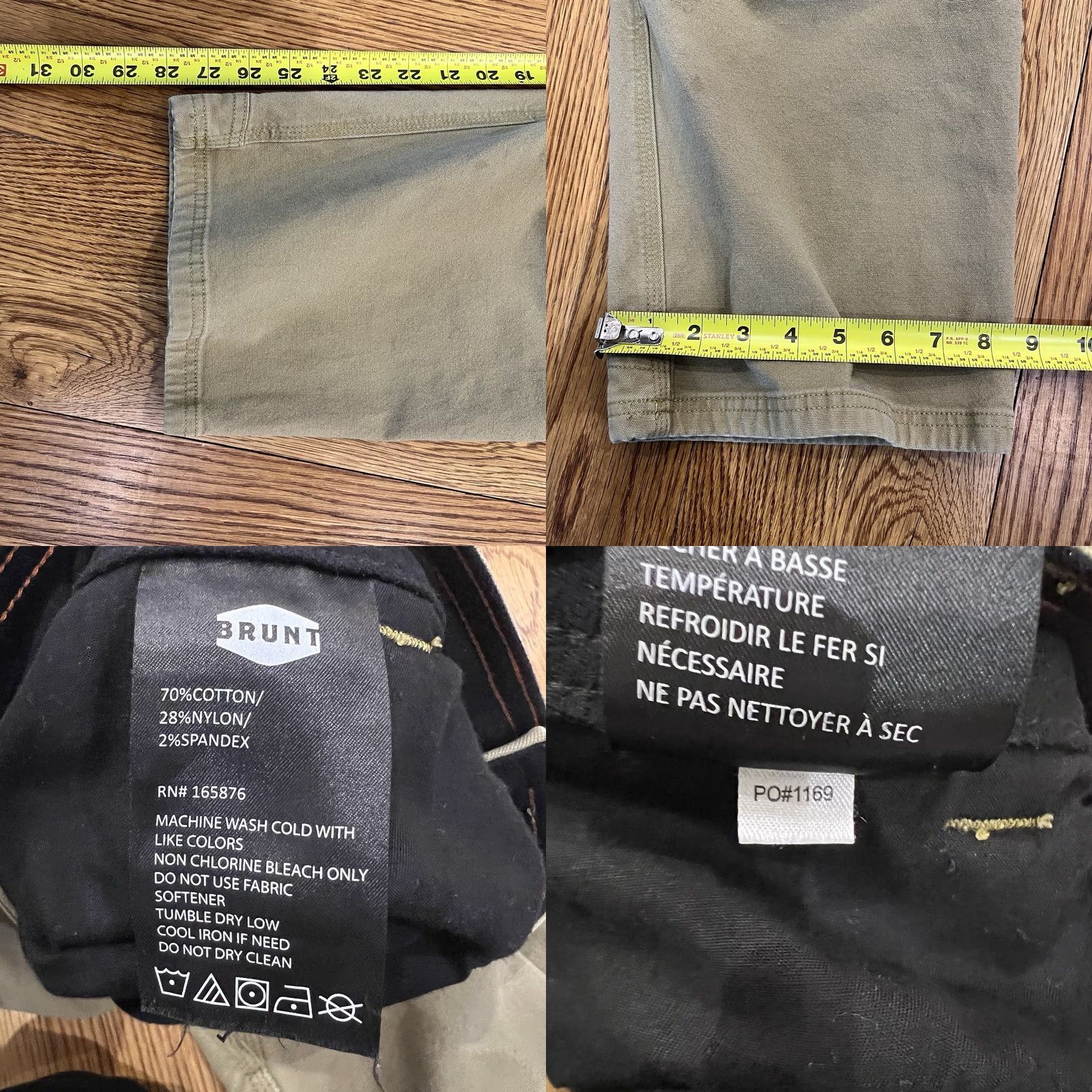 Vintage Brunt Pants Mens 40x28 Torra Work Canvas Utility Stretch Tan Khakis Straight Leg Mid Rise 40x28 Mens RegularTopsewn Brown Logo Workwear Pants Size US 40 / EU 56 - 10 Thumbnail