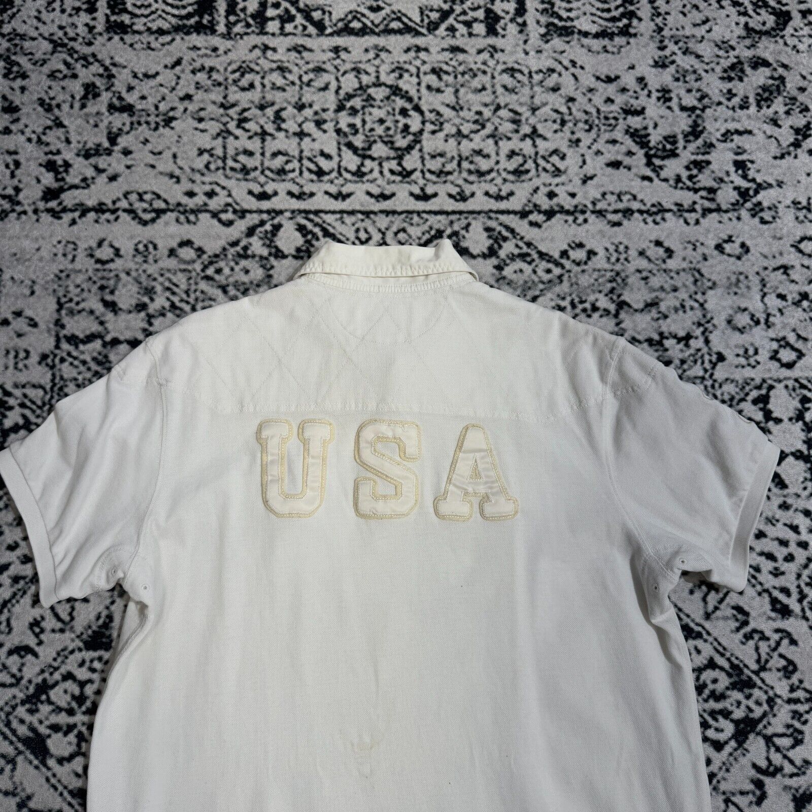 Ralph Lauren Vintage Ralph Lauren White Cotton Polo Shirt Size XL USA Size US XL / EU 56 / 4 - 14 Thumbnail