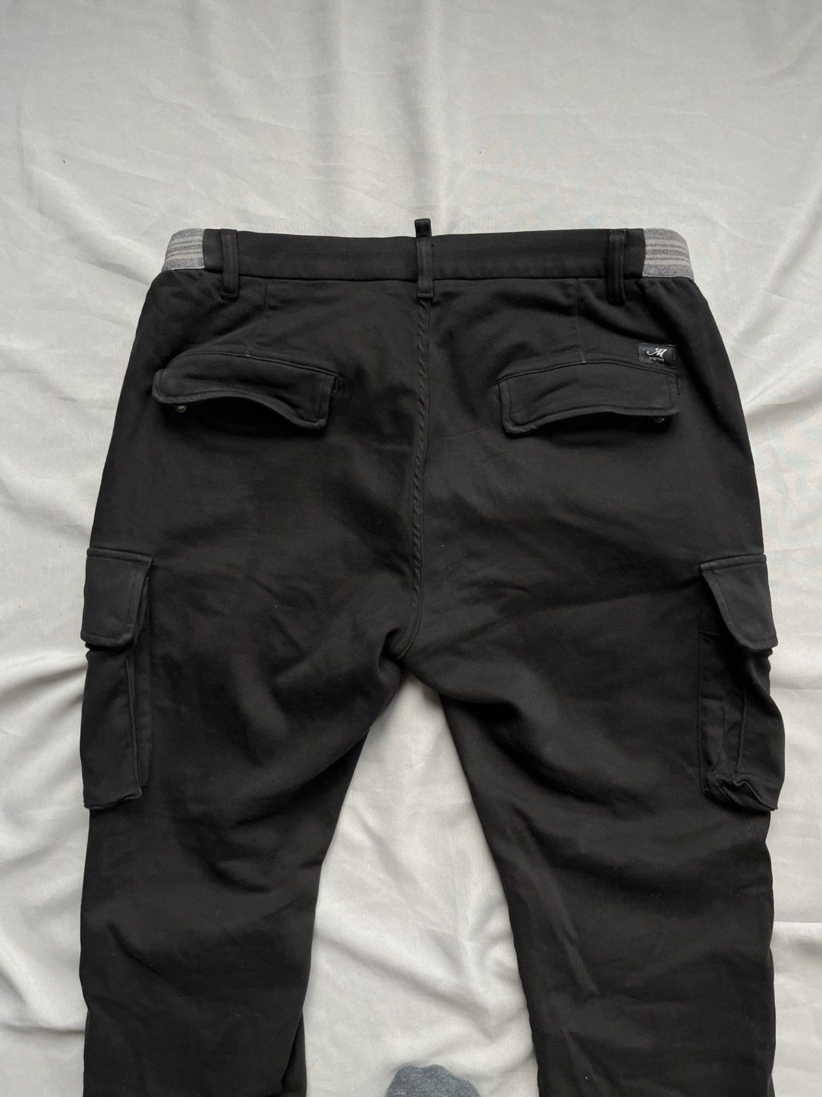 Mason's Mason's Chile Golf Cotton Jersey Carrot Cargo Black Pants Size US 34 / EU 50 - 17 Thumbnail