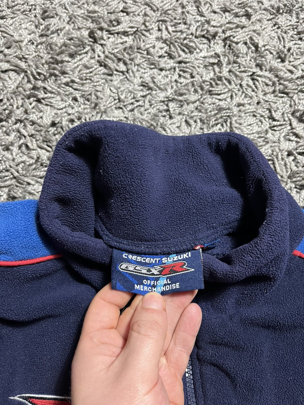 Japanese Brand SUZUKI GSXR FLEECE ZIP JACKET VINTAGE Y2K RACING NASCAR Size US L / EU 52-54 / 3 - 3 Thumbnail