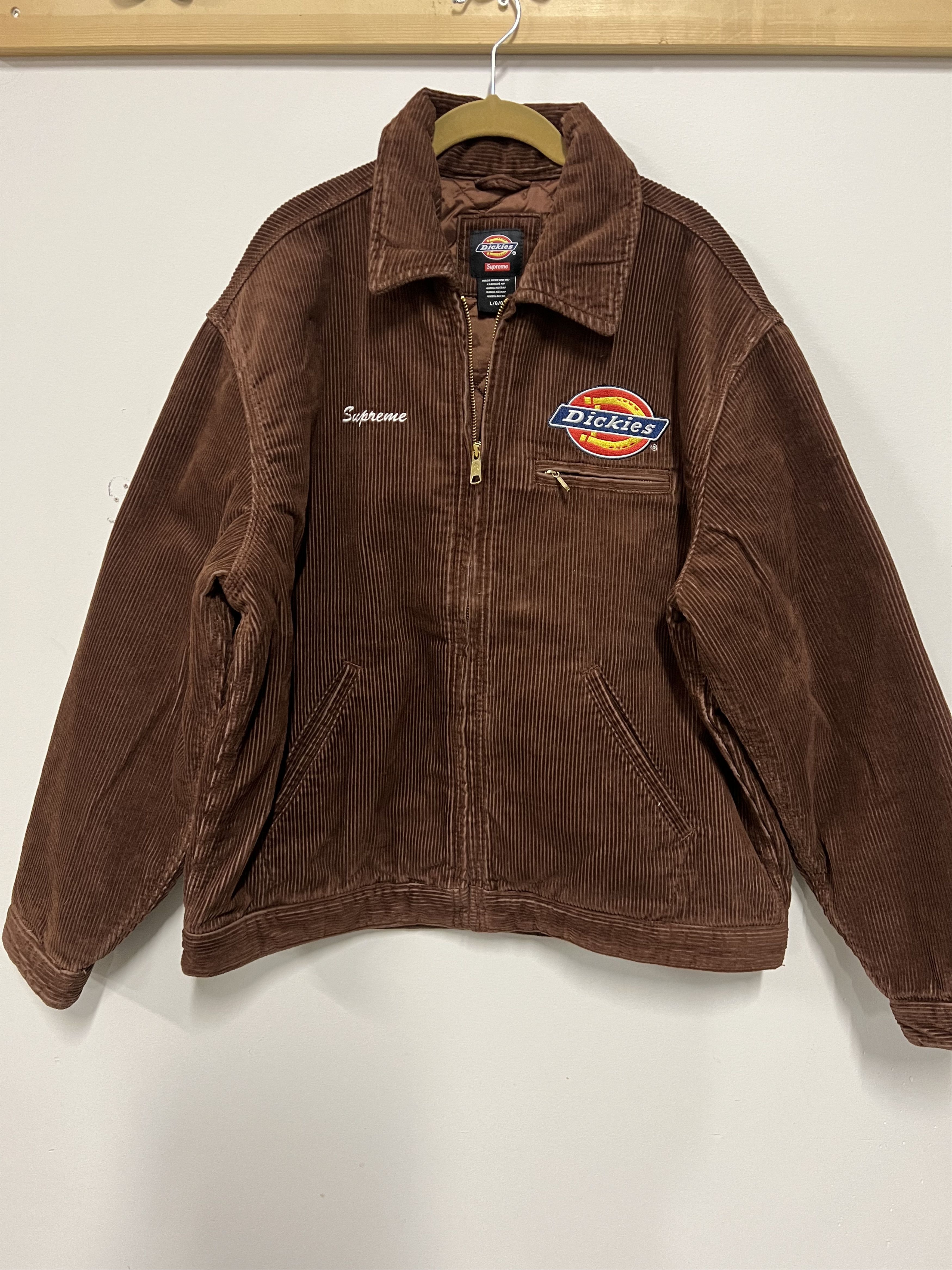 Supreme Supreme Dickies Corduroy Work Jacket Brown | Grailed