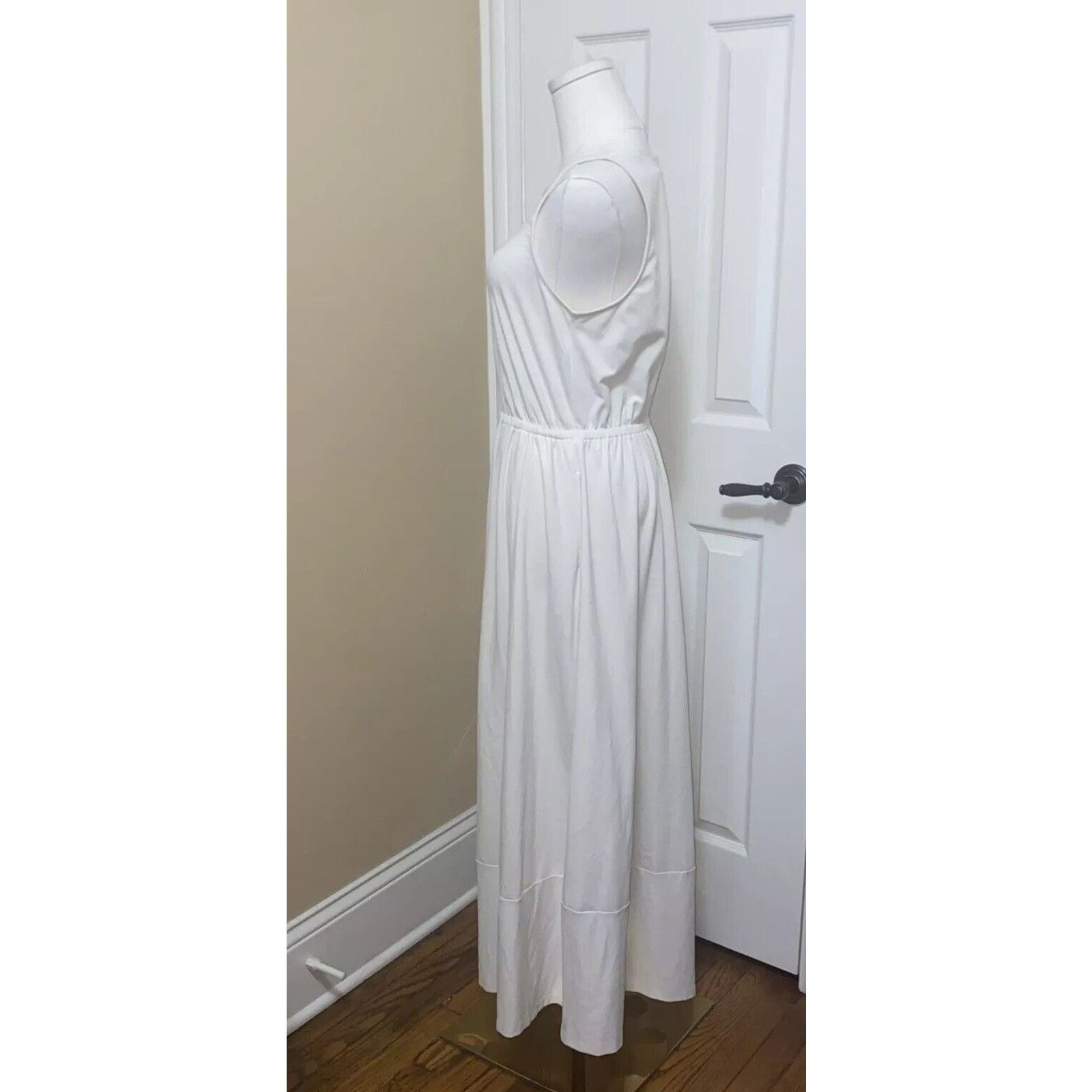 Banana Republic Banana Republic Ivory Maxi Dress Size Small Pockets Size S / US 4 / IT 40 - 5 Thumbnail