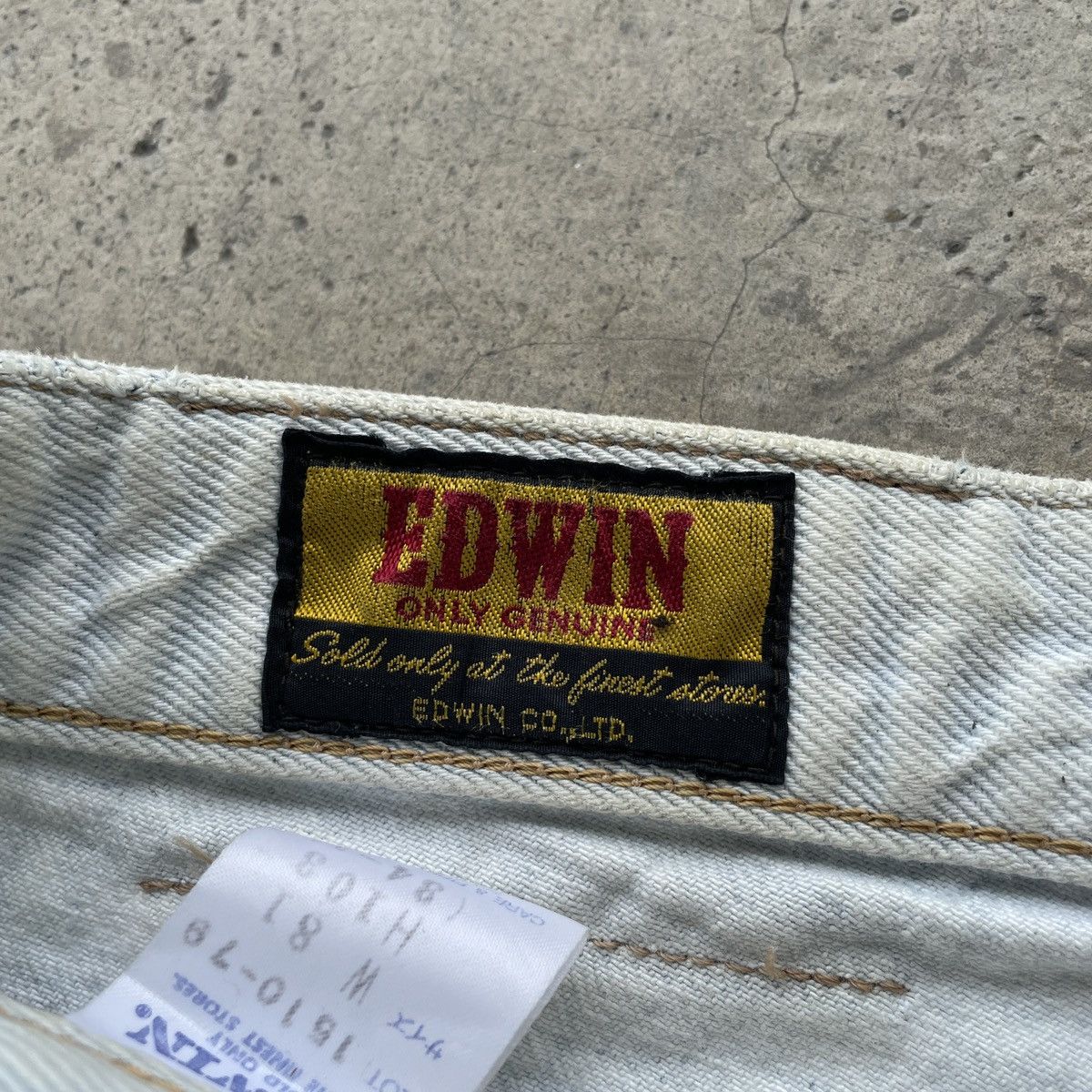 Japanese Brand W31x30💥 Vintage Edwin Light Wash Dirty Jeans Denim Pants Size US 31 - 7 Thumbnail