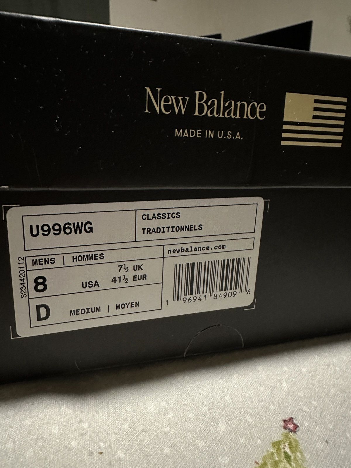New Balance x ALD 996 White
