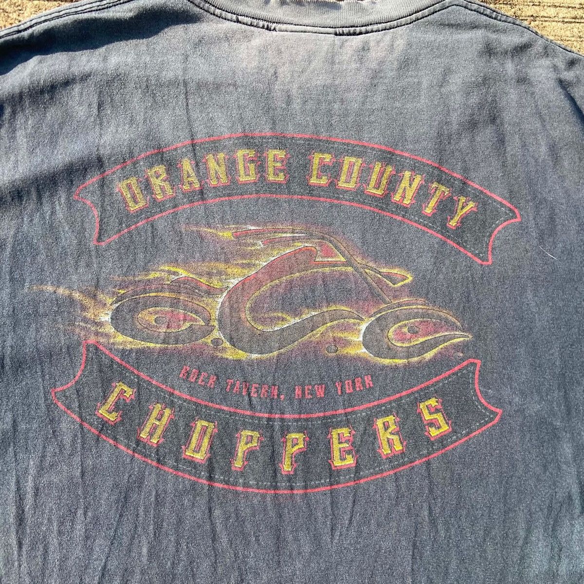 Vintage Orange County Choppers Flame Logo Faded Tee Size US L / EU 52-54 / 3 - 5 Thumbnail