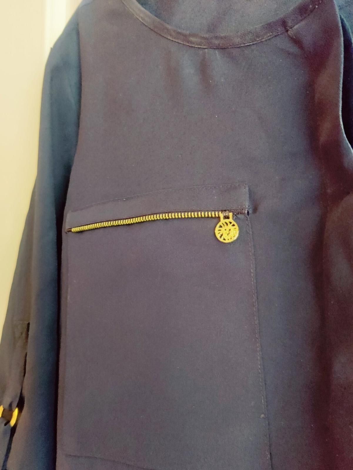 Other Anne Klein size Size XS Navy Blue Shirt Top Blouse Business Size XS / US 0-2 / IT 36-38 - 7 Thumbnail