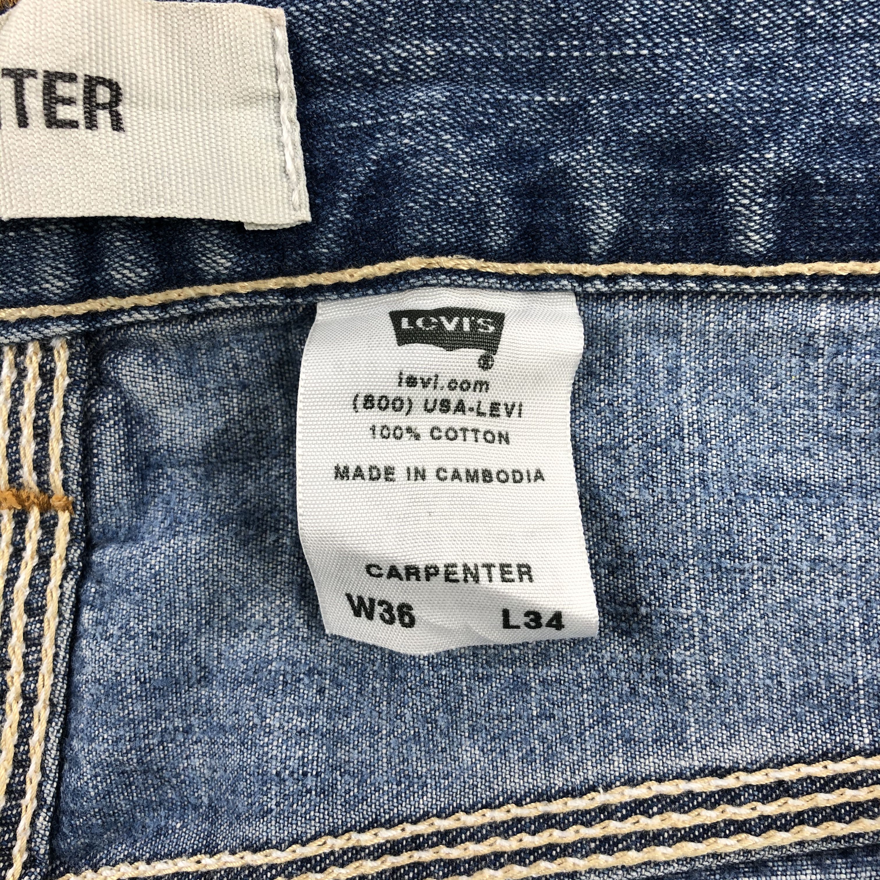 Levi's × Vintage Vintage Distress Levis Carpenter Jeans-JM1227 Size US 38 / EU 54 - 11 Thumbnail