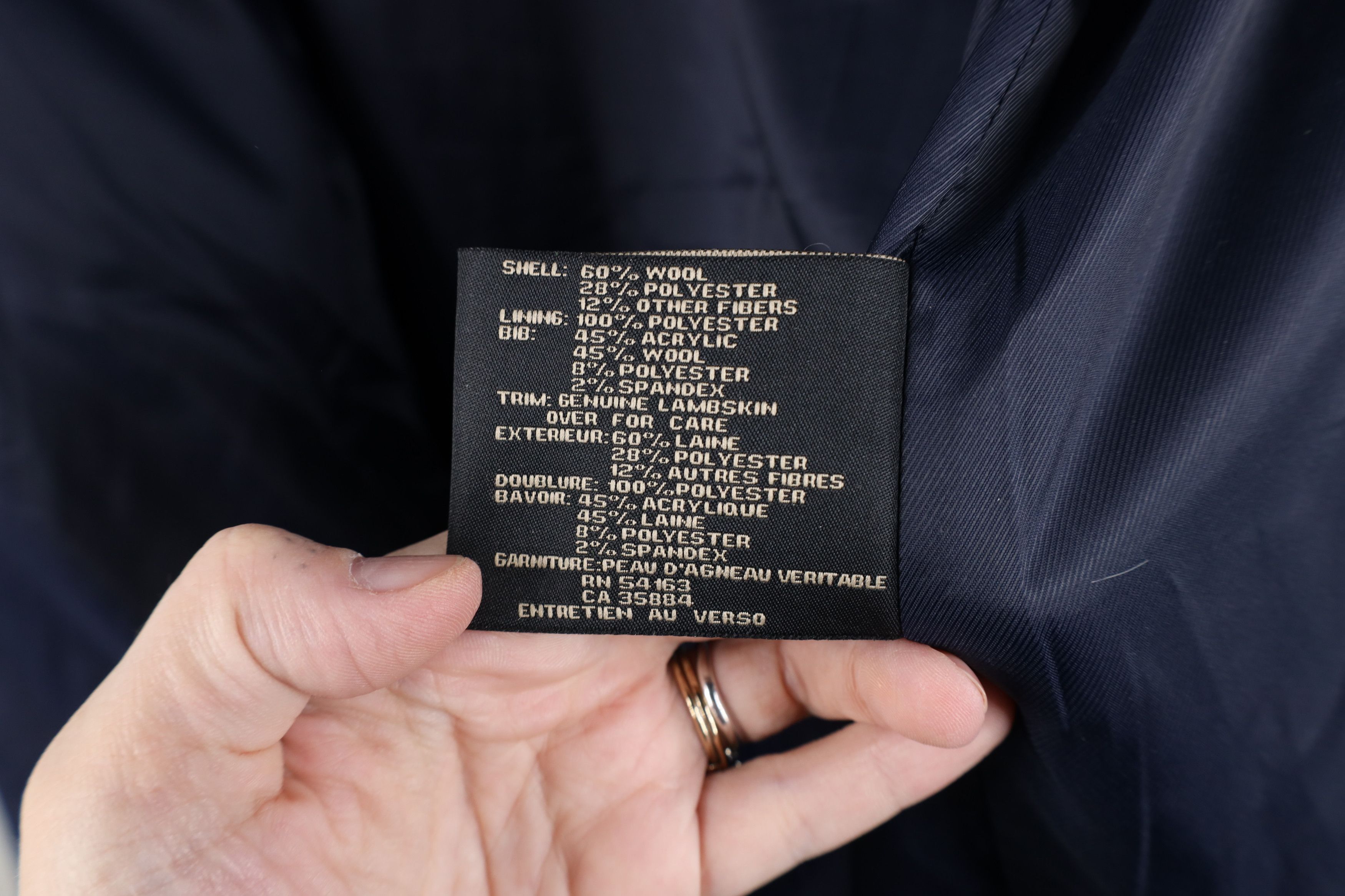 Cole Haan Cole Haan Ribbed Overcoat Jacket with Sweater Bib Black Size US L / EU 52-54 / 3 - 14 Thumbnail