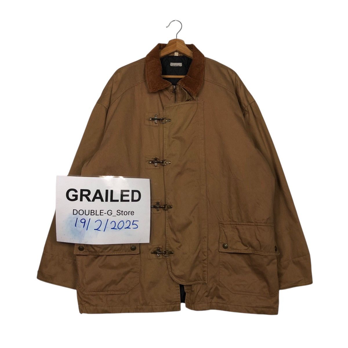 Japanese Brand 📌Vintage Chore Worker Jacket Duck Canvas Detroit 3 Suisses Size US L / EU 52-54 / 3 - 1 Thumbnail